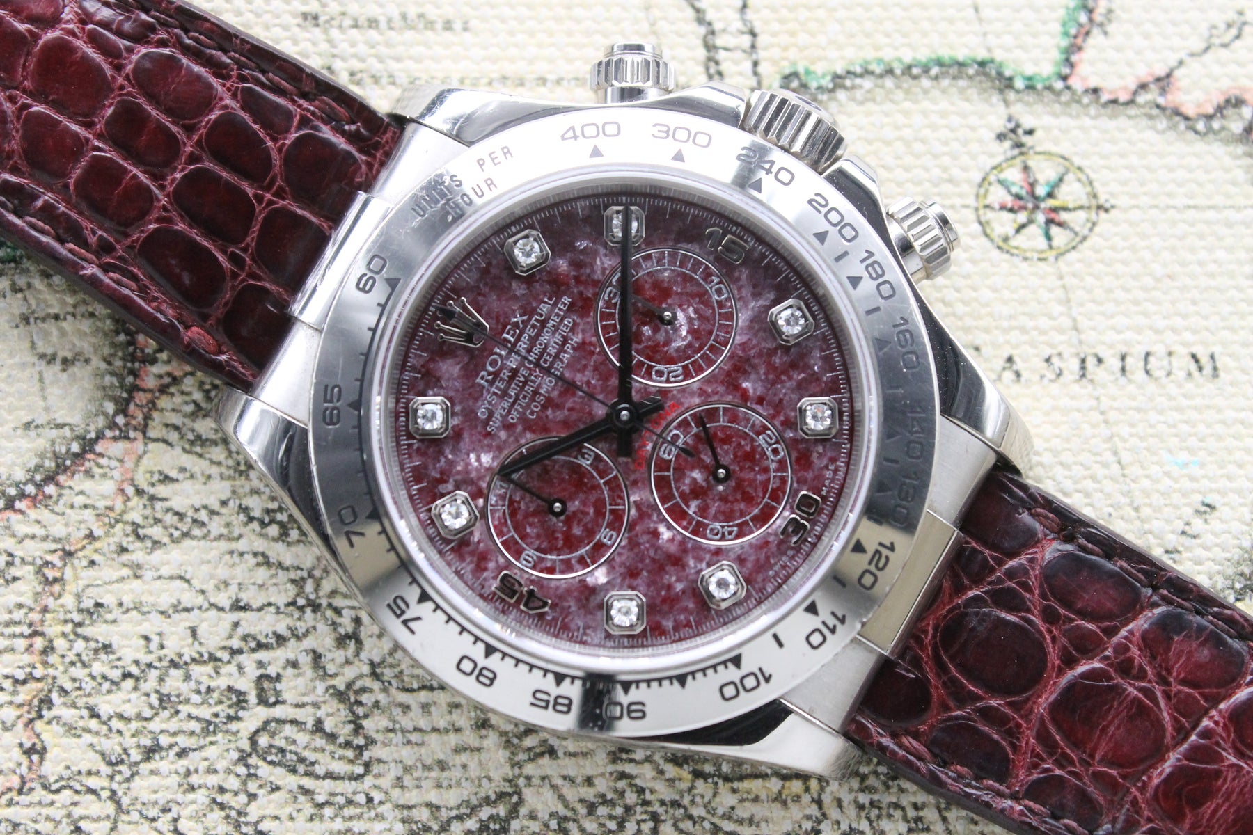 2000 Rolex Daytona White Gold Grossular Diamond Dial Ref. 116519