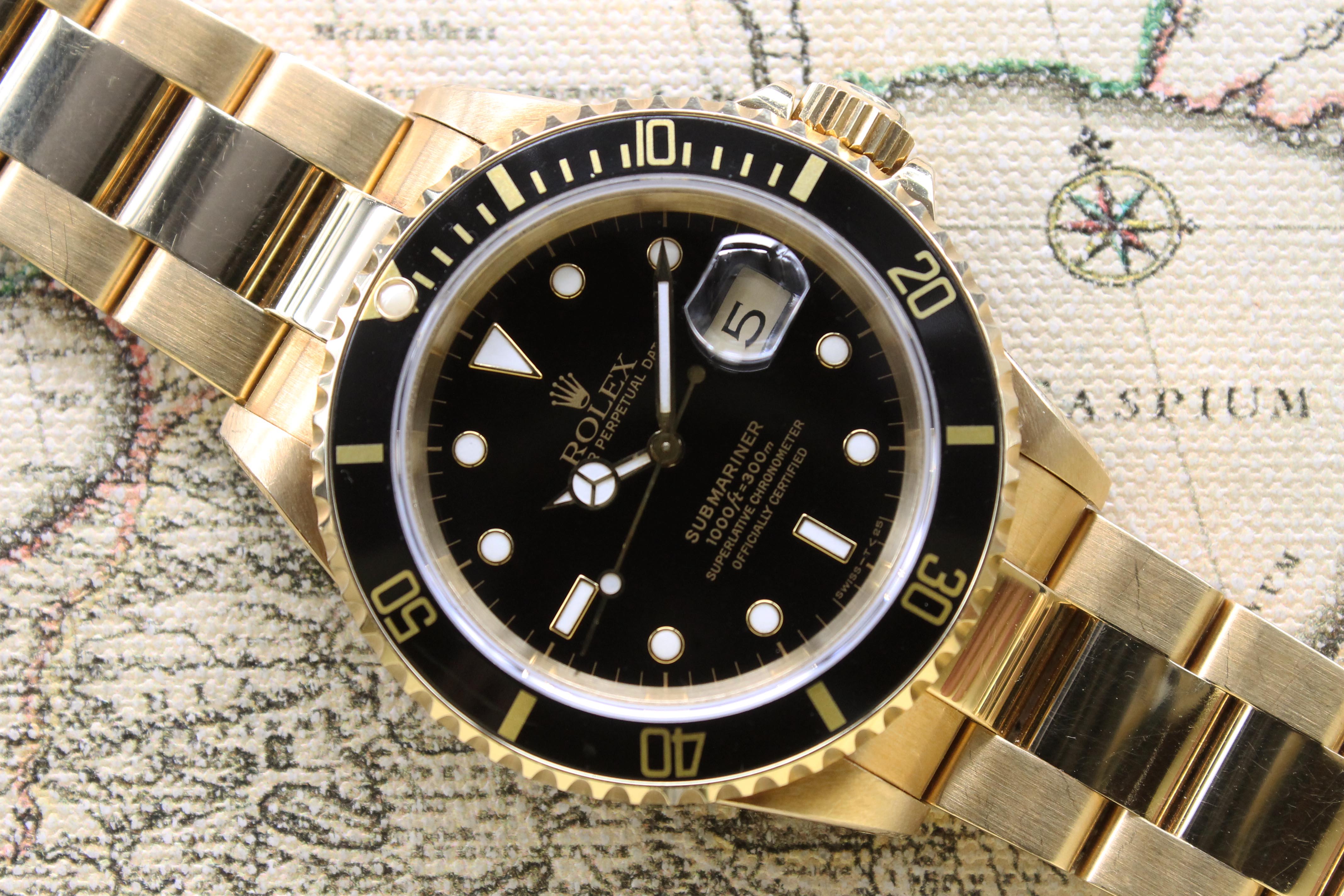 1991 Rolex Submariner Mint Unpolished Ref. 16618 (Full Set)