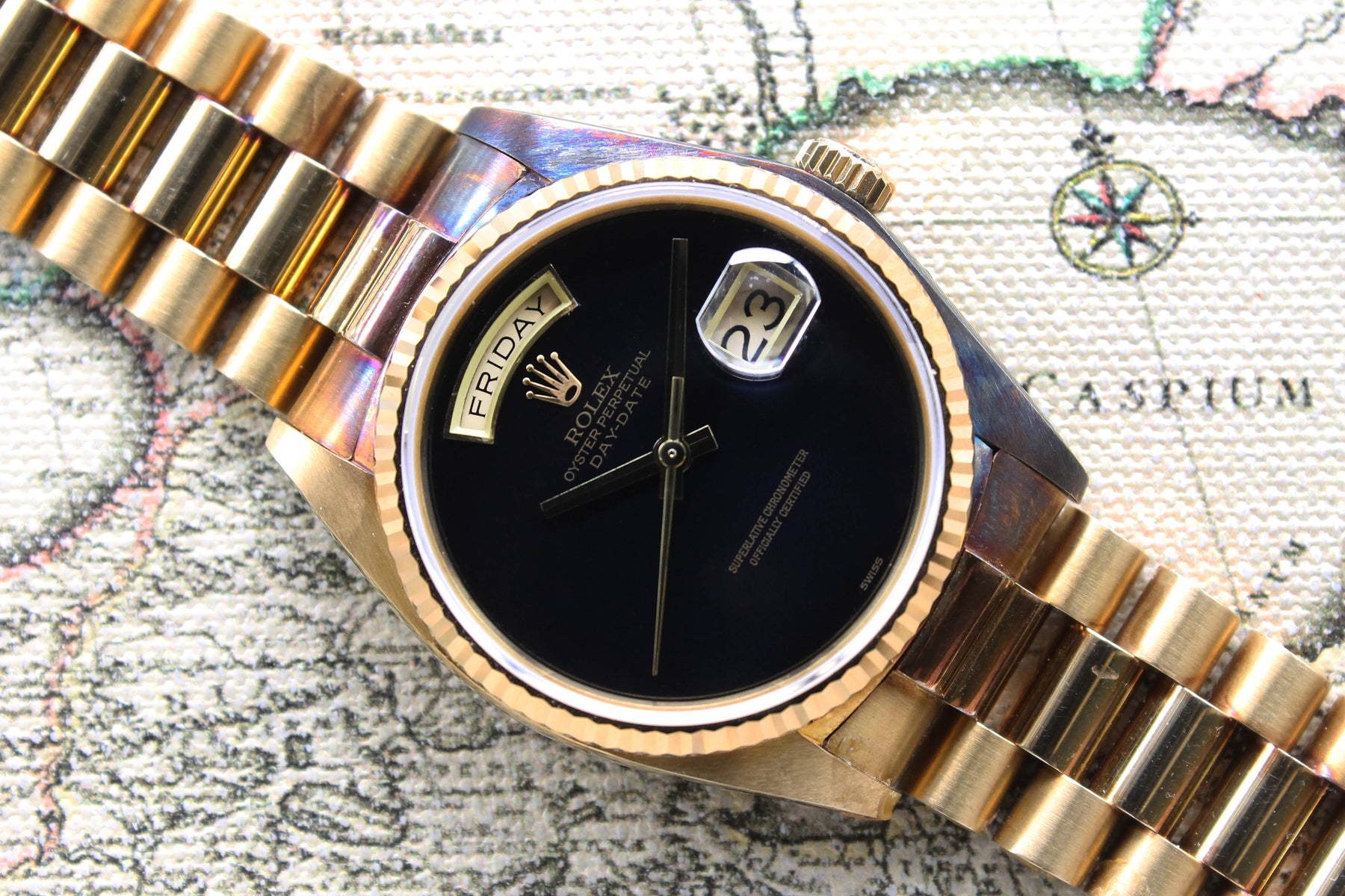 1982 Rolex Day Date Onyx NOS Ref. 18038 - Price on Request