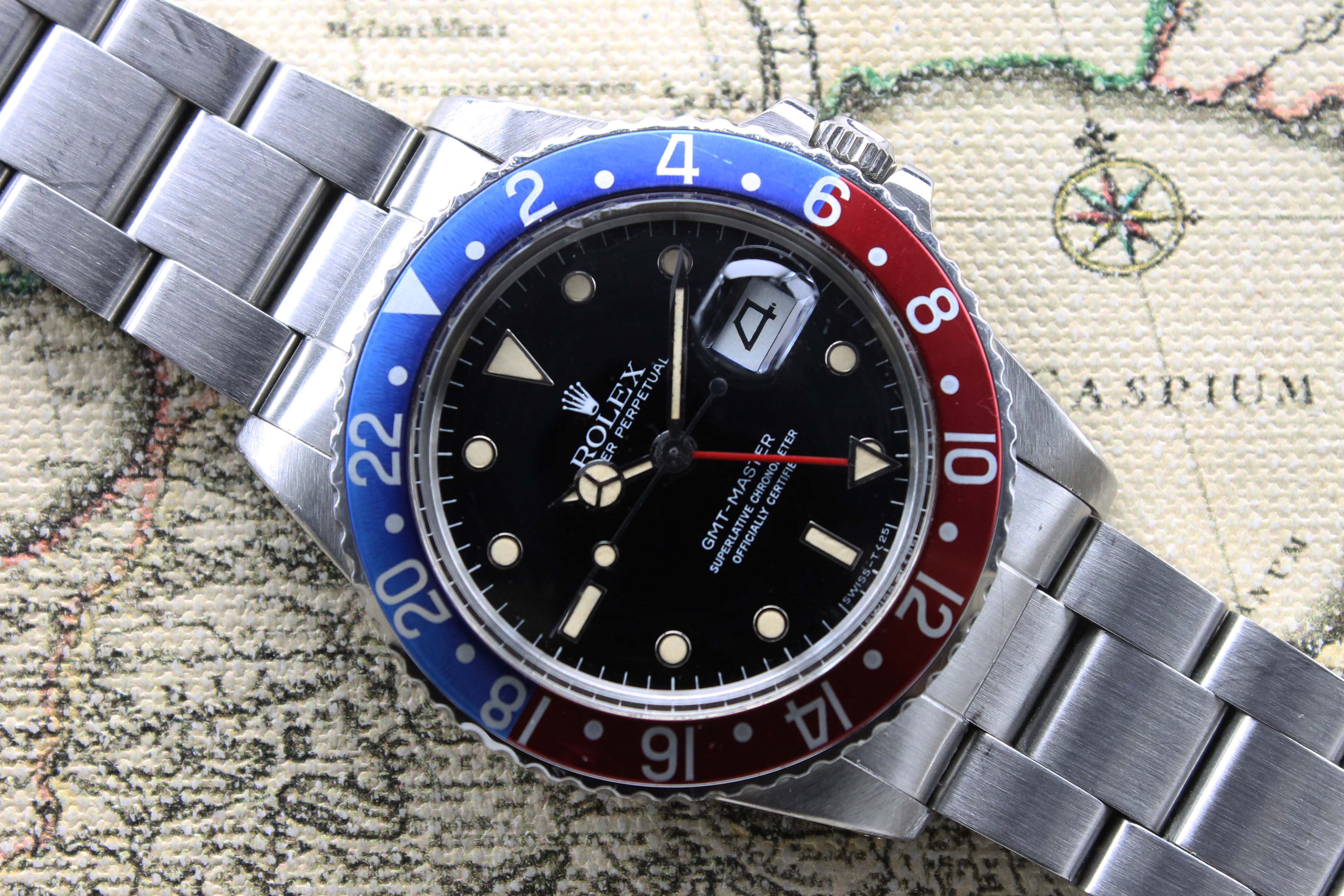 1984 Rolex GMT Master Glossy Dial Ref. 16750