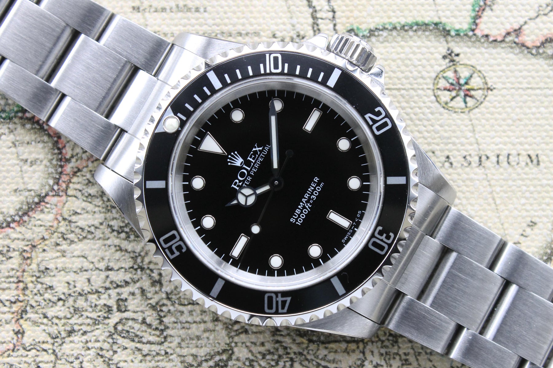 1993 Rolex Submariner Tritium Dial Ref. 14060 (with Box & Papers)