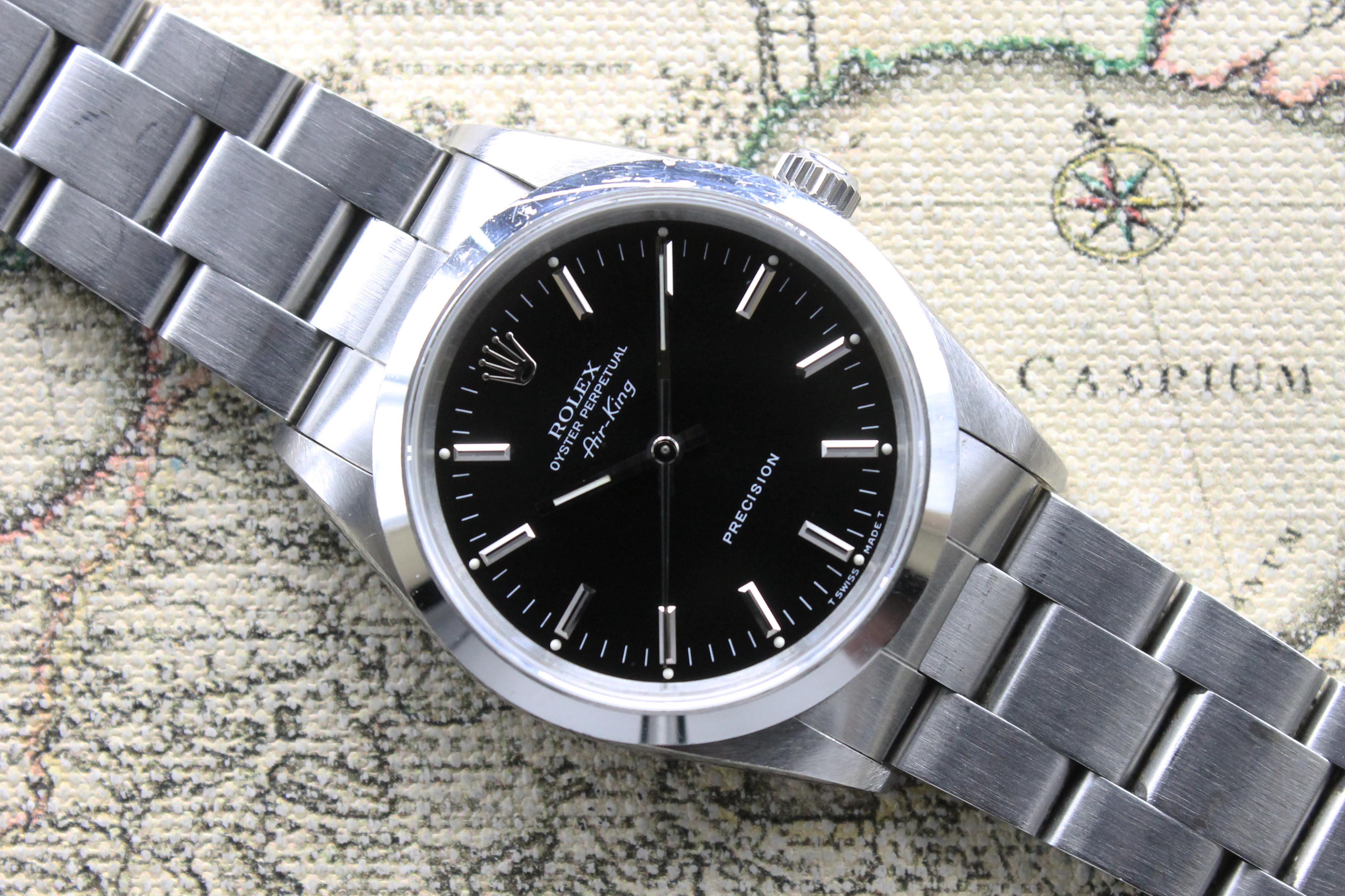 1991 Rolex Air King Black Dial Ref. 14000 (Full Set)