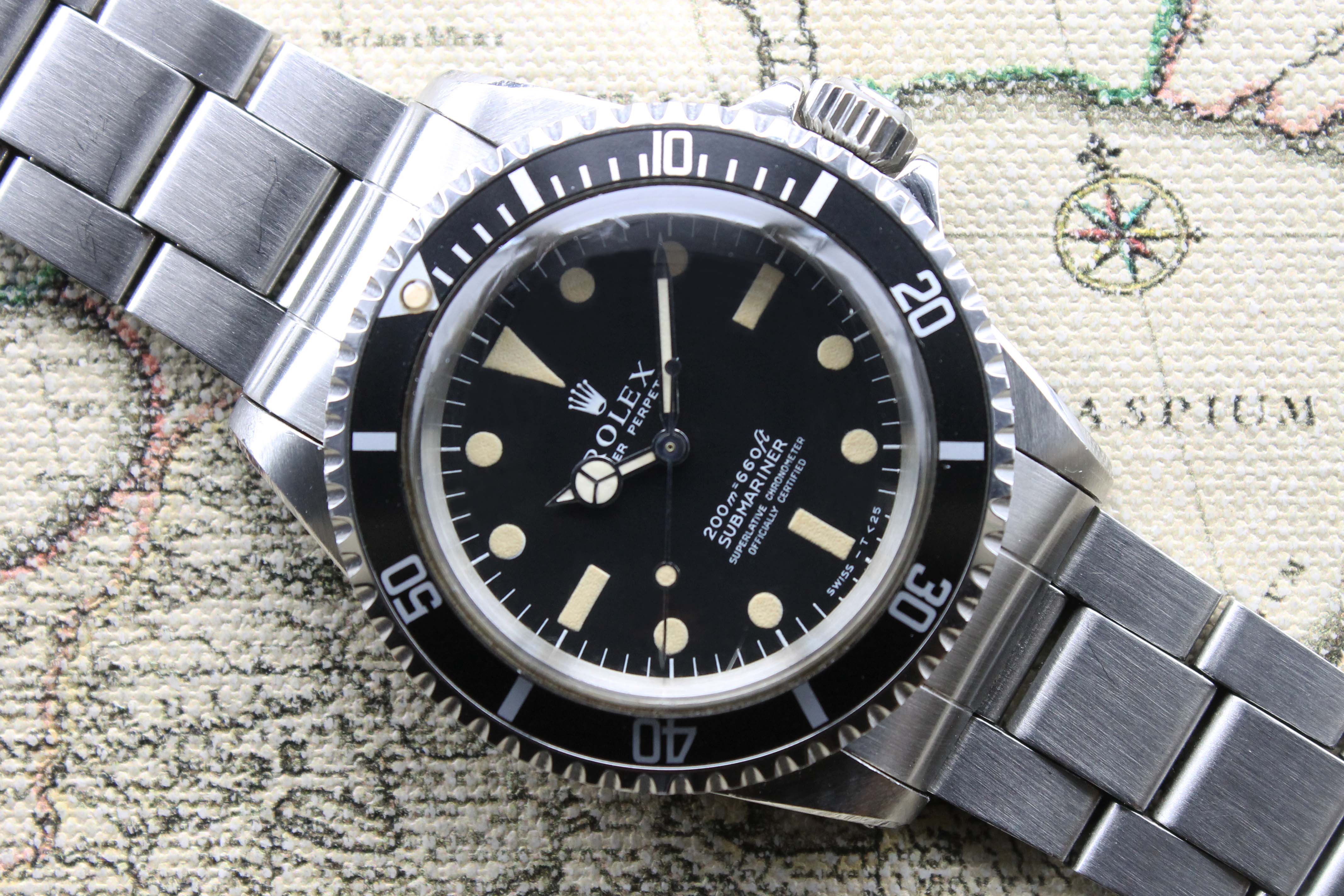 1968 Rolex Submariner Meters First Unpolished and Mint Ref. 5512