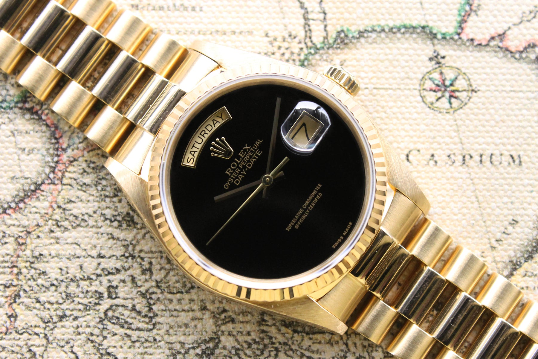 1986 Rolex Day Date Onyx Ref. 18038