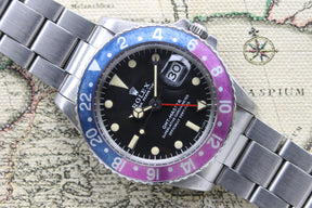 1968 Rolex GMT Master MK1 Fuchsia Ref. 1675 (with Box & Papers)