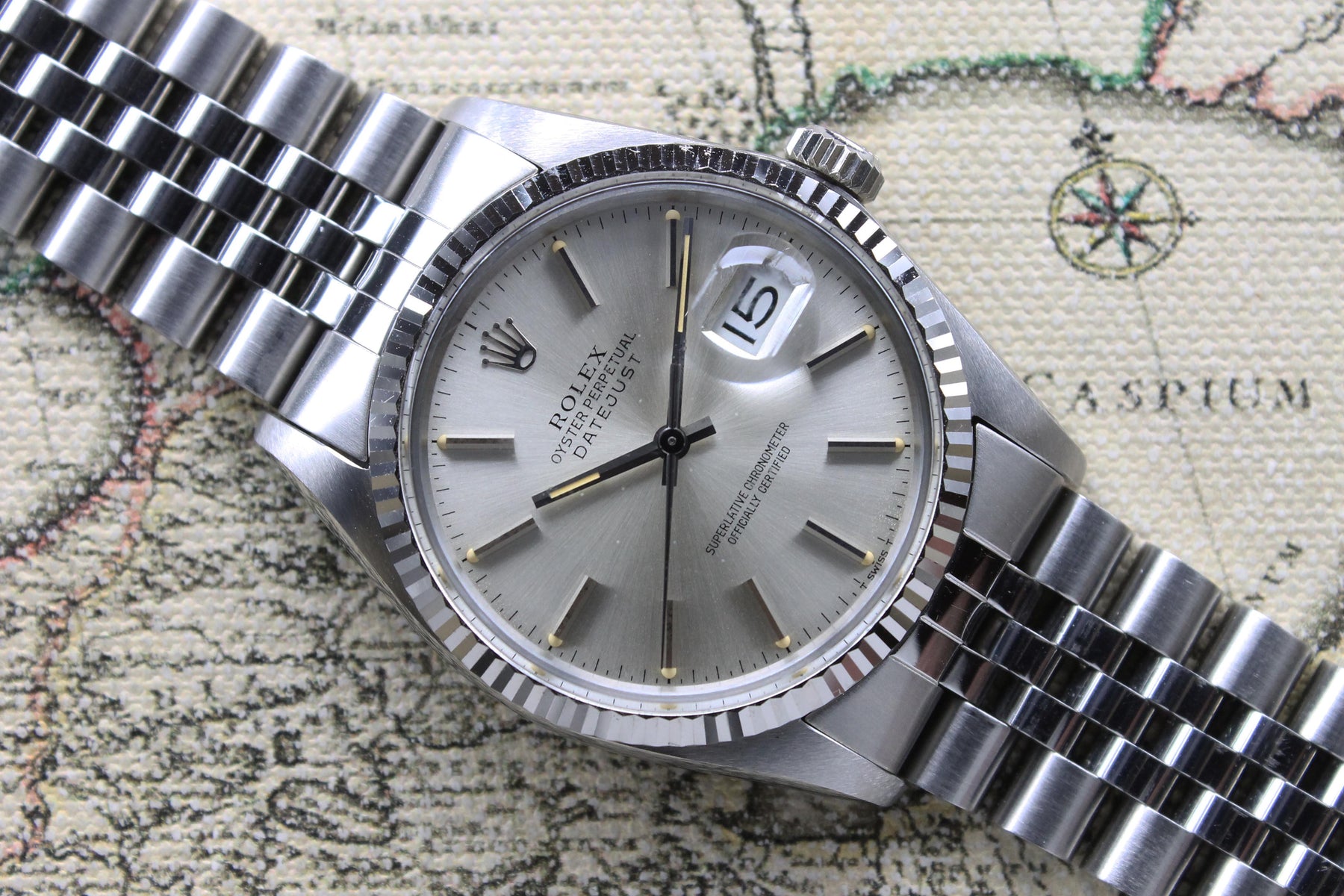 1984 Rolex Datejust St/WG NOS Ref. 16014 (with Box & Papers)