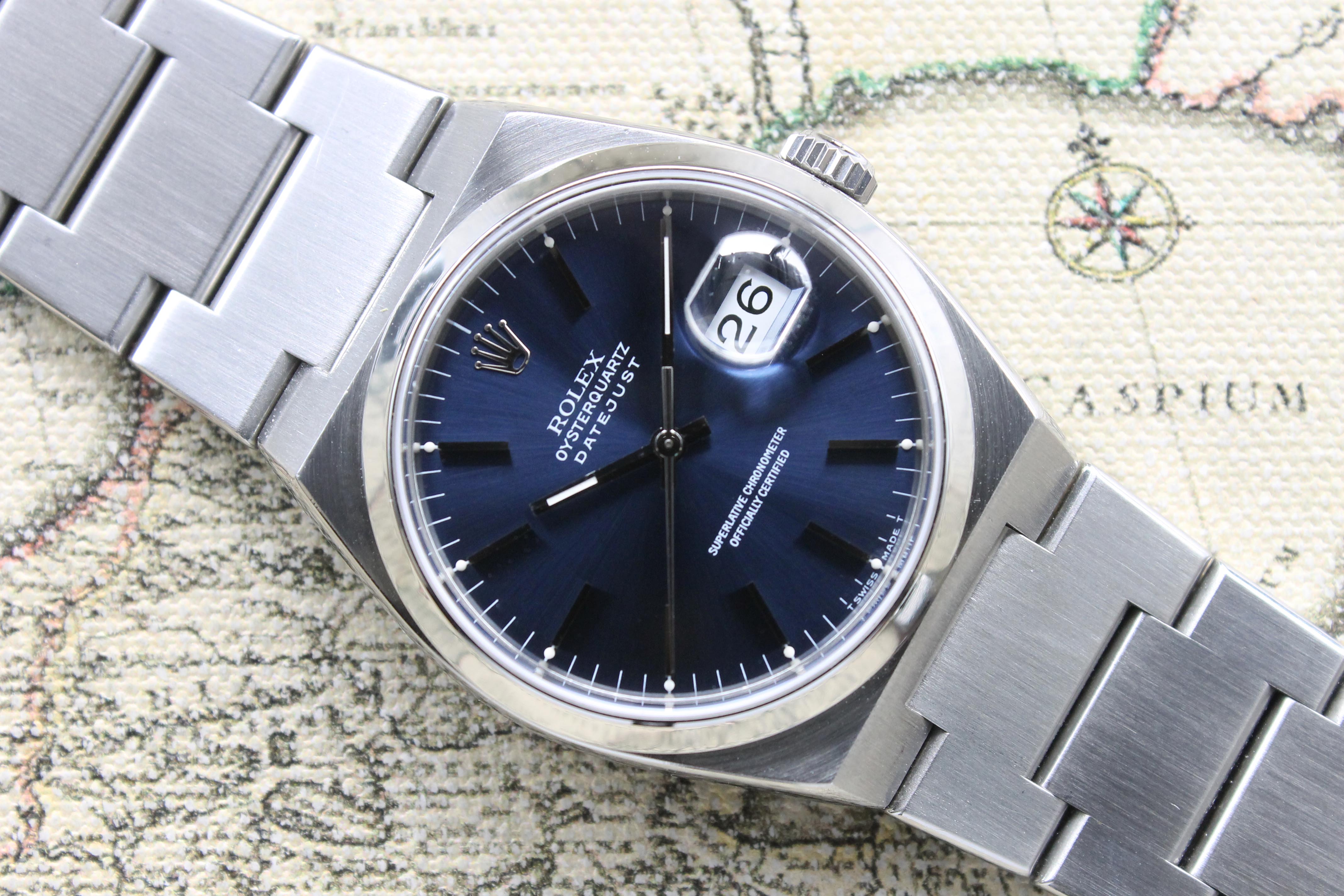 1997 Rolex Oysterquartz Royal Blue Dial Ref. 17000