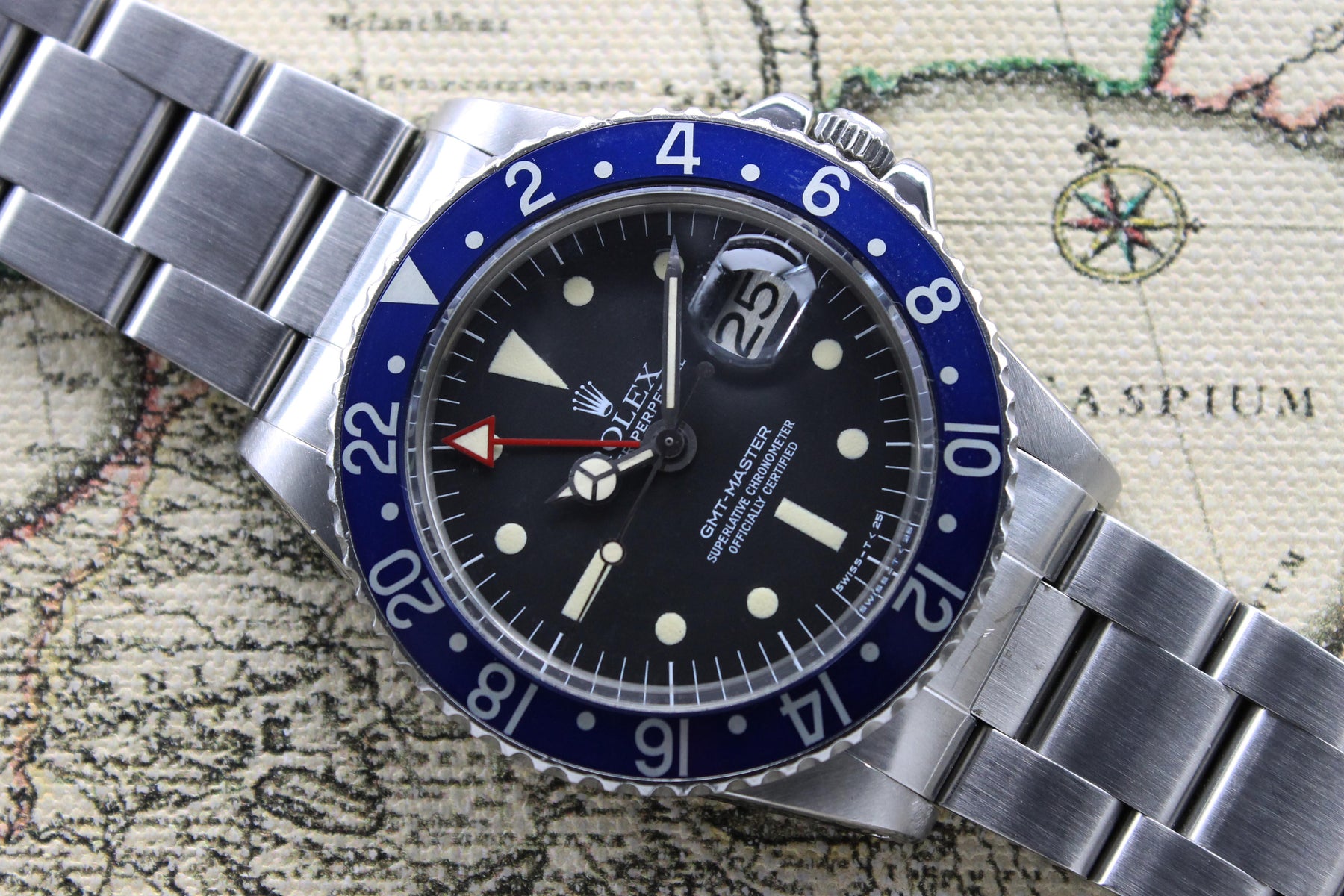 Rolex GMT Master MK3 Radial Blueberry Ref. 1675 Year 1978 (Full Set) - Price on Request
