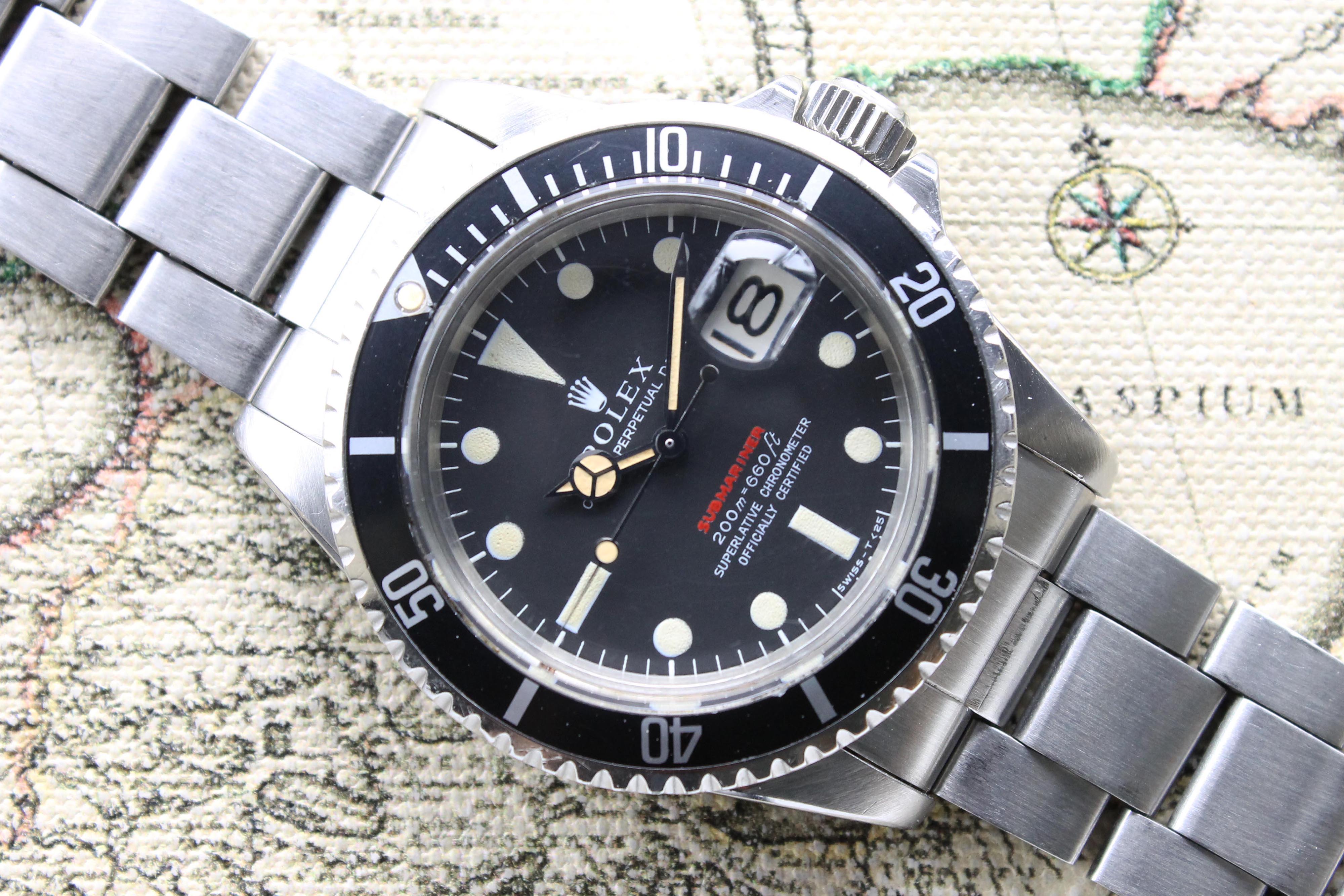 1968 Rolex Red Submariner MK2 Ref. 1680 (Full Set)