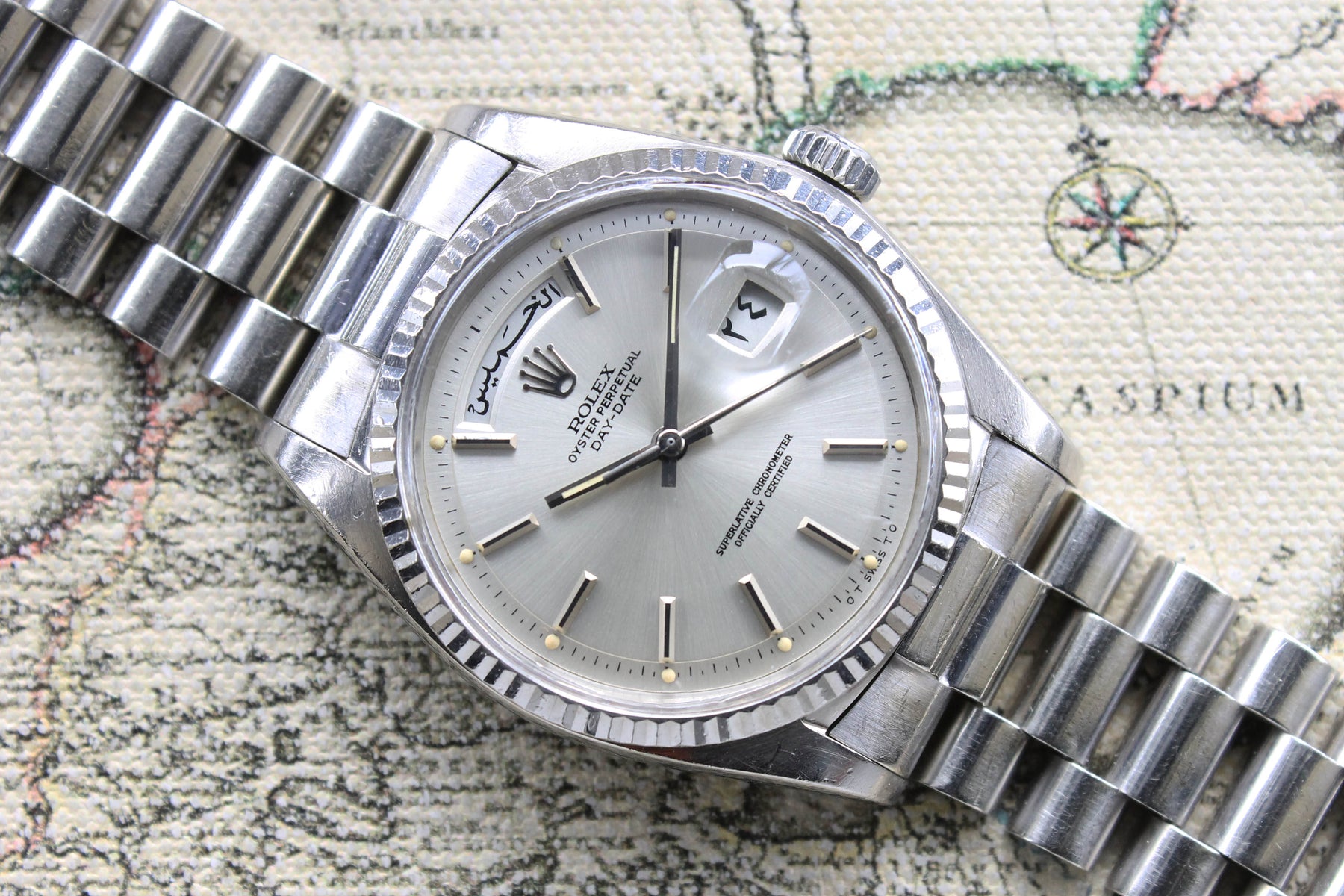 Rolex Day-Date in Yellow Gold ref 1803 Grey Dial 1971 on President