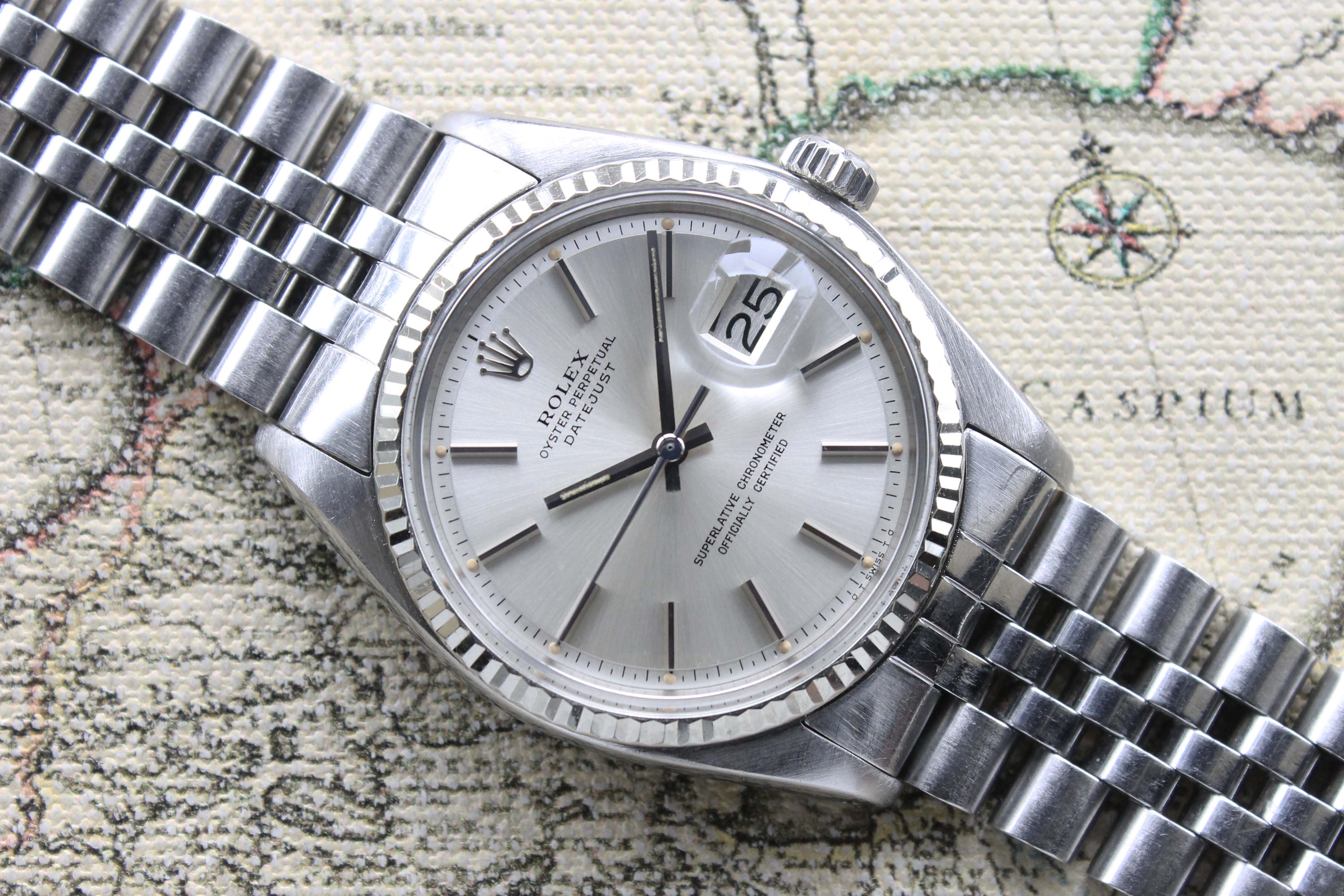 1978 Rolex Datejust Sliver Dial Ref. 1601