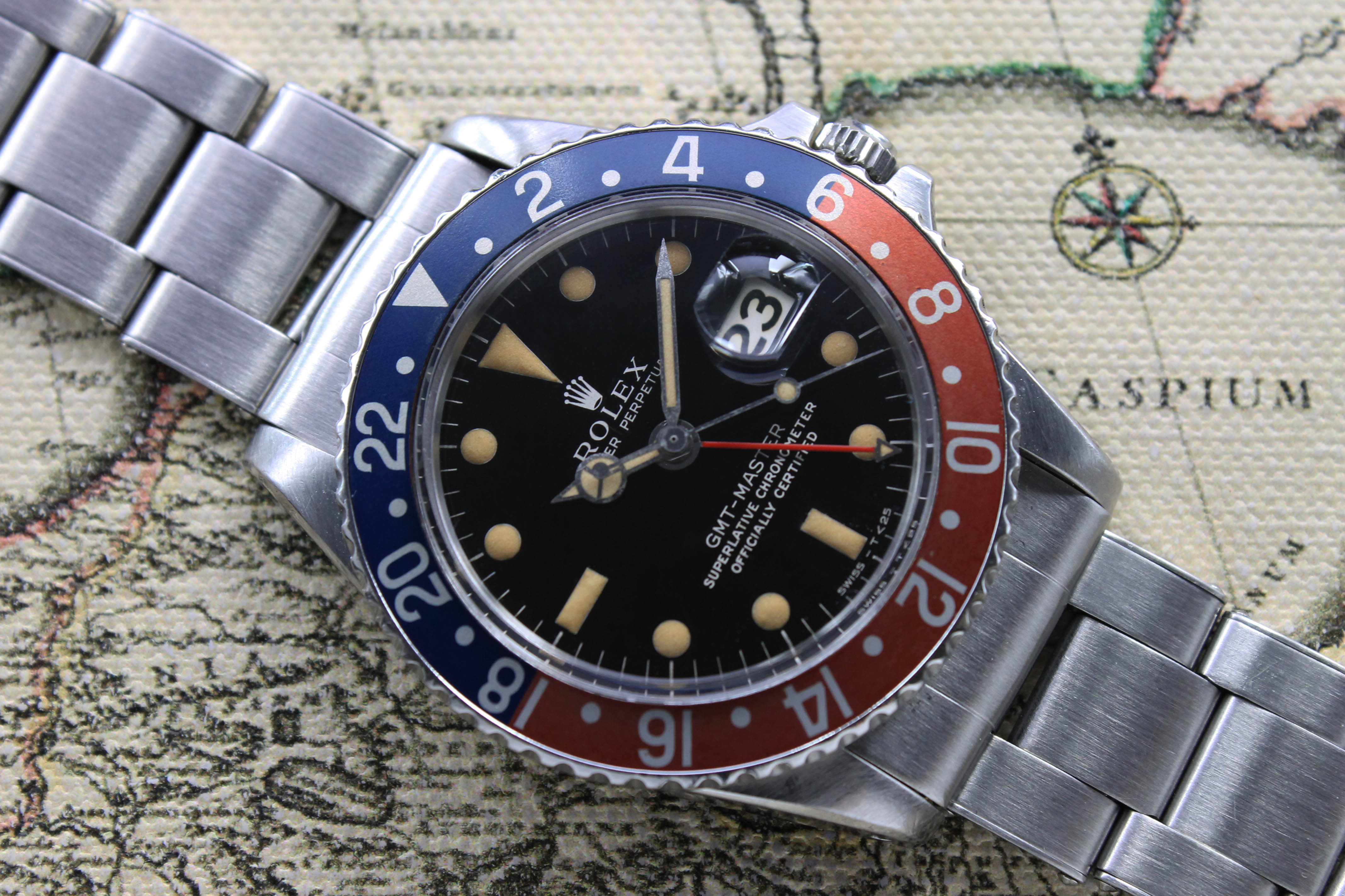 Rolex GMT Master Gilt Ref. 1675 Year 1966 (Full Set)