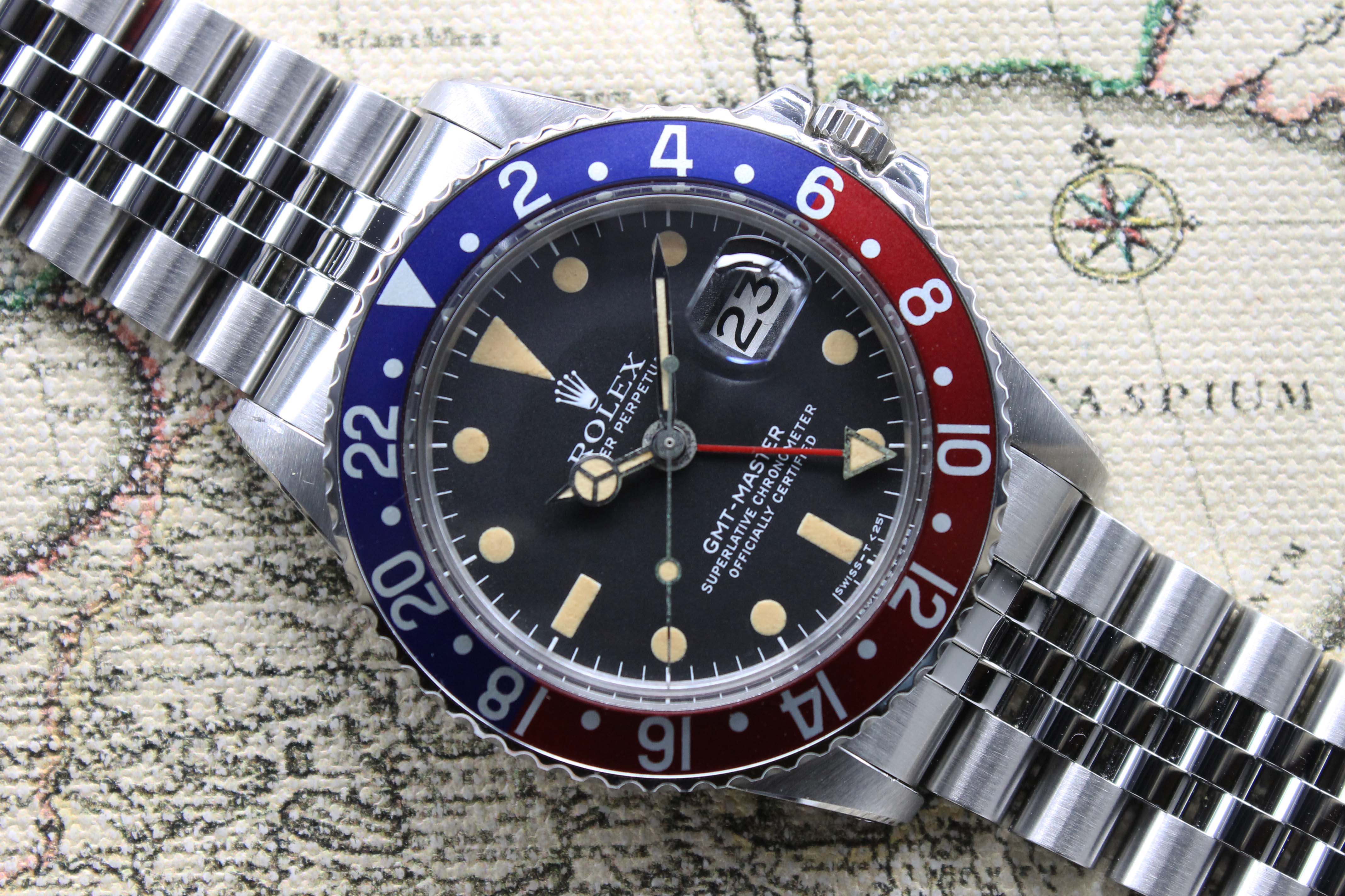 1978 Rolex GMT Master MK5 Maxi Near NOS Ref. 1675