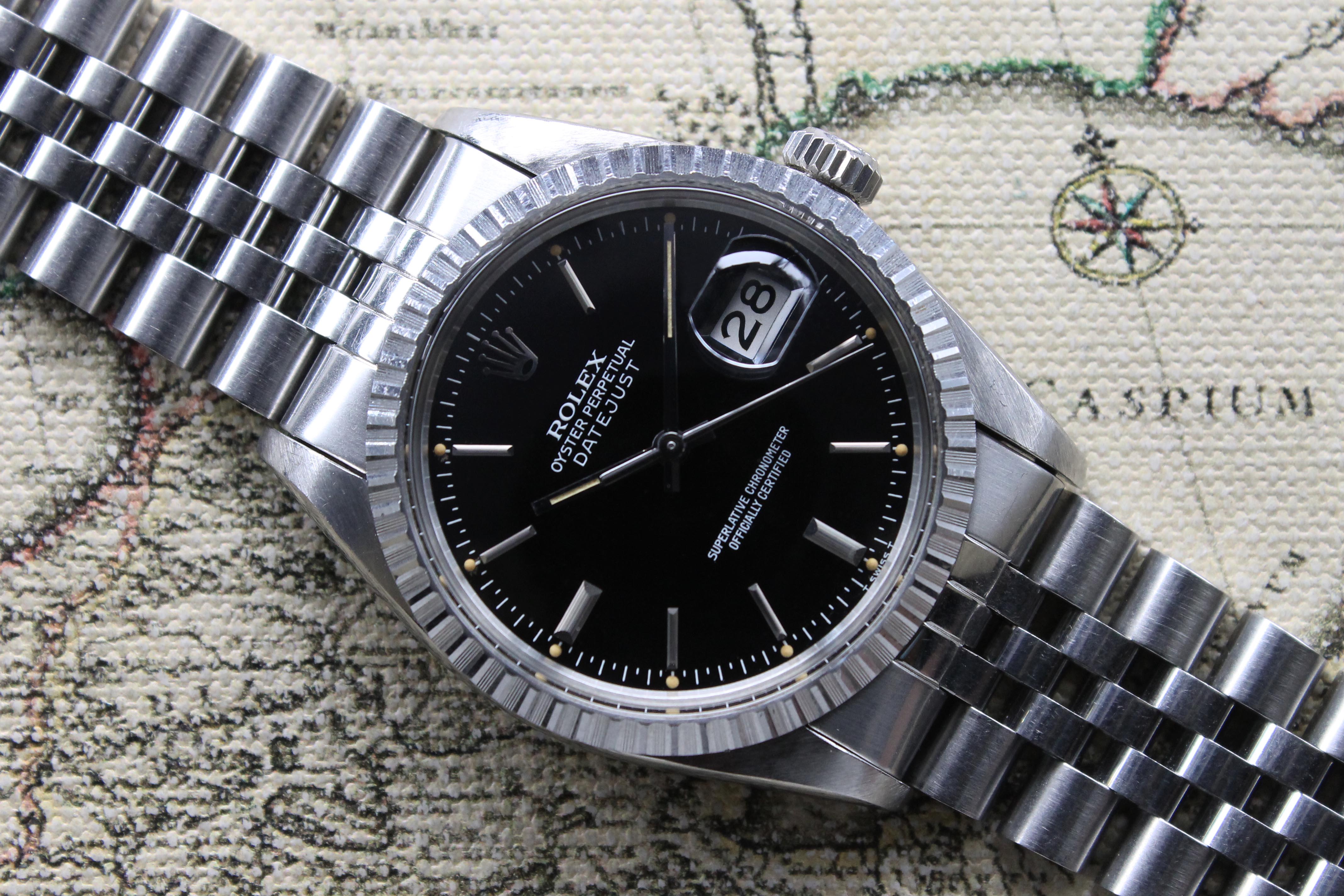 1980 Rolex Datejust Black Glossy Dial Ref. 16030