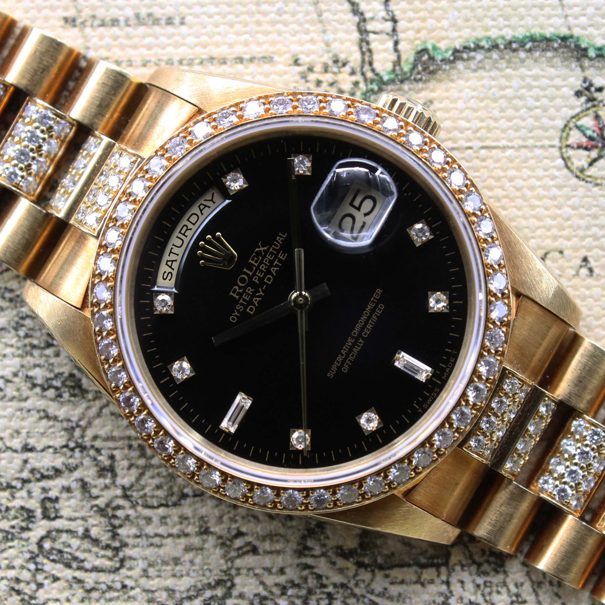 1990 Rolex Day Date with Diamond Bracelet Ref. 18348 - Momentum