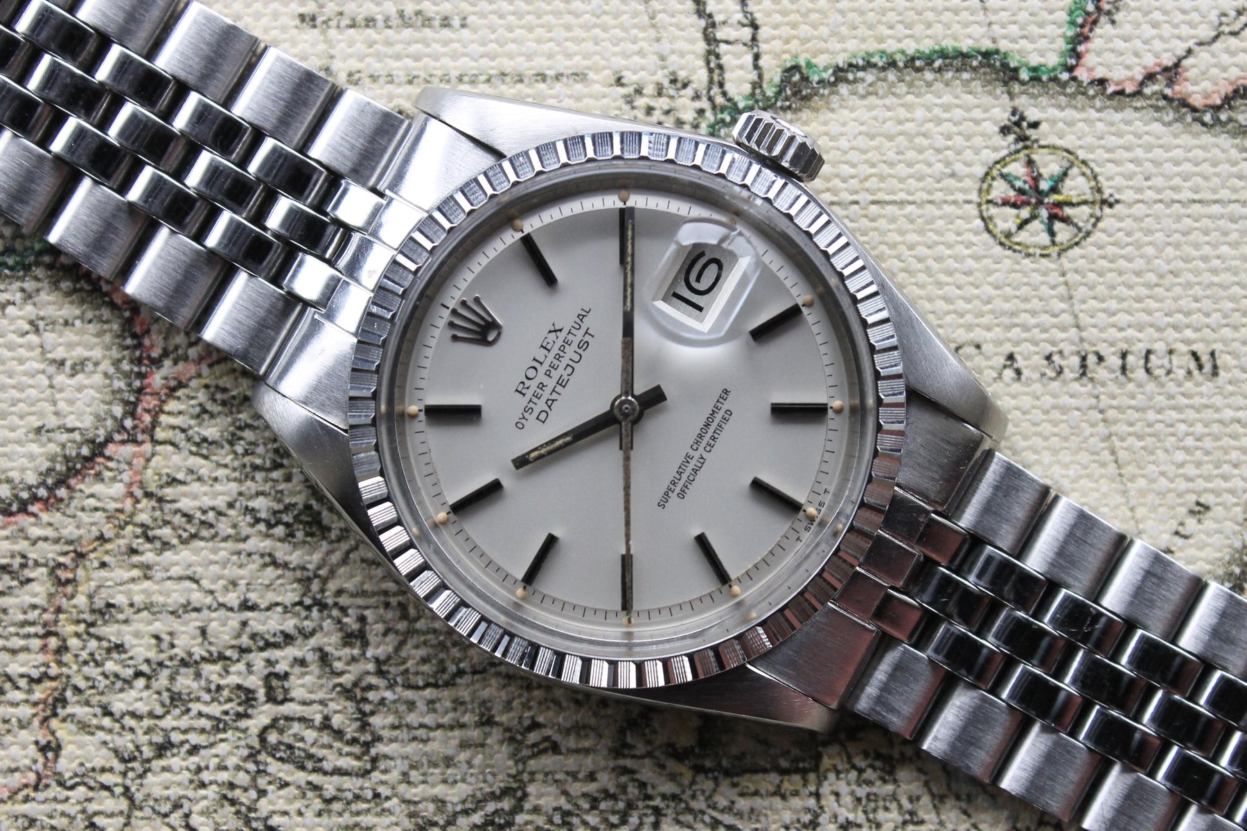 1978 Rolex Datejust Satin White Dial Ref. 1603