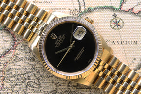 1990 Rolex Datejust Onyx Dial Ref. 16238