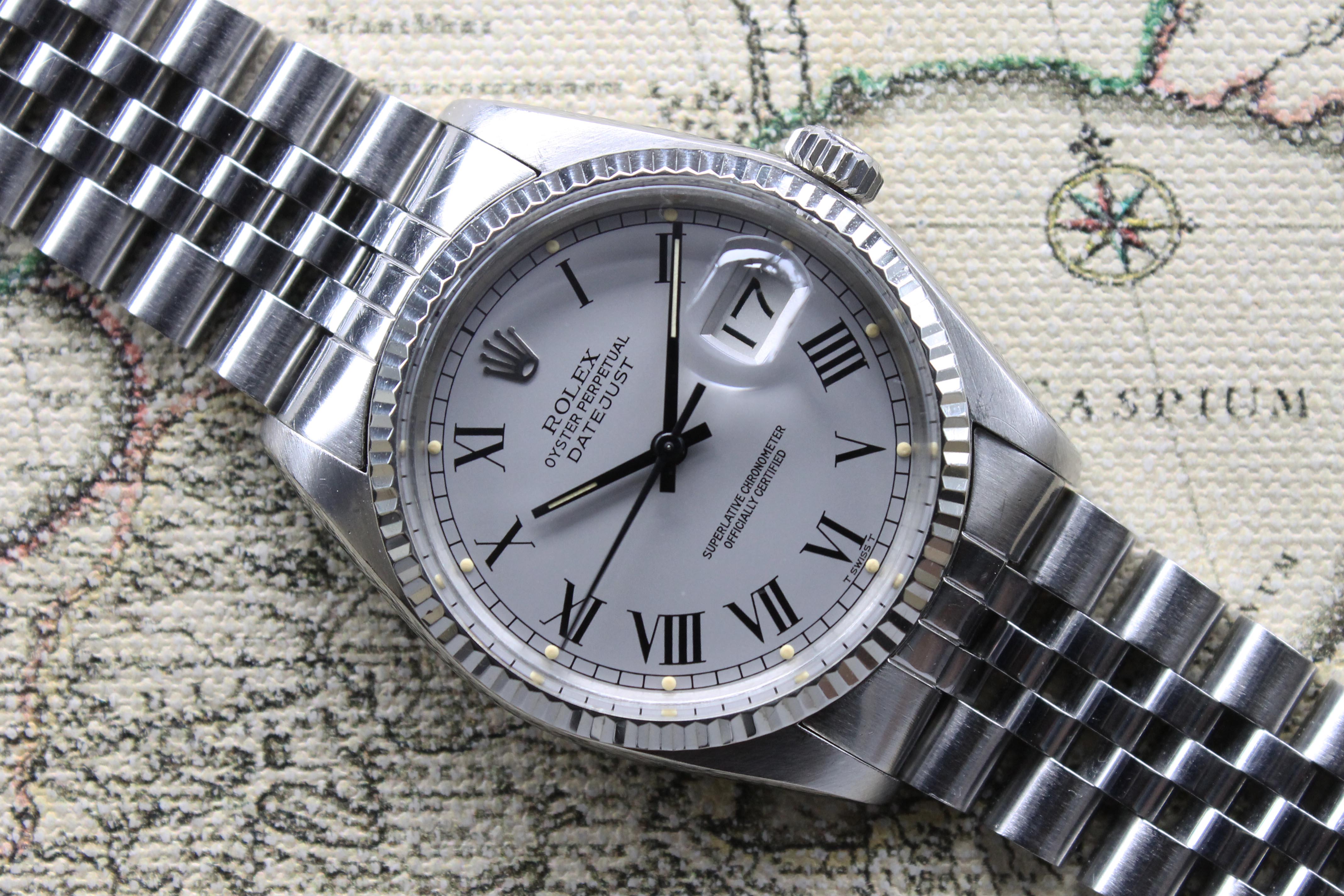 1977 Rolex Datejust Light Grey Buckley Dial Ref. 16014