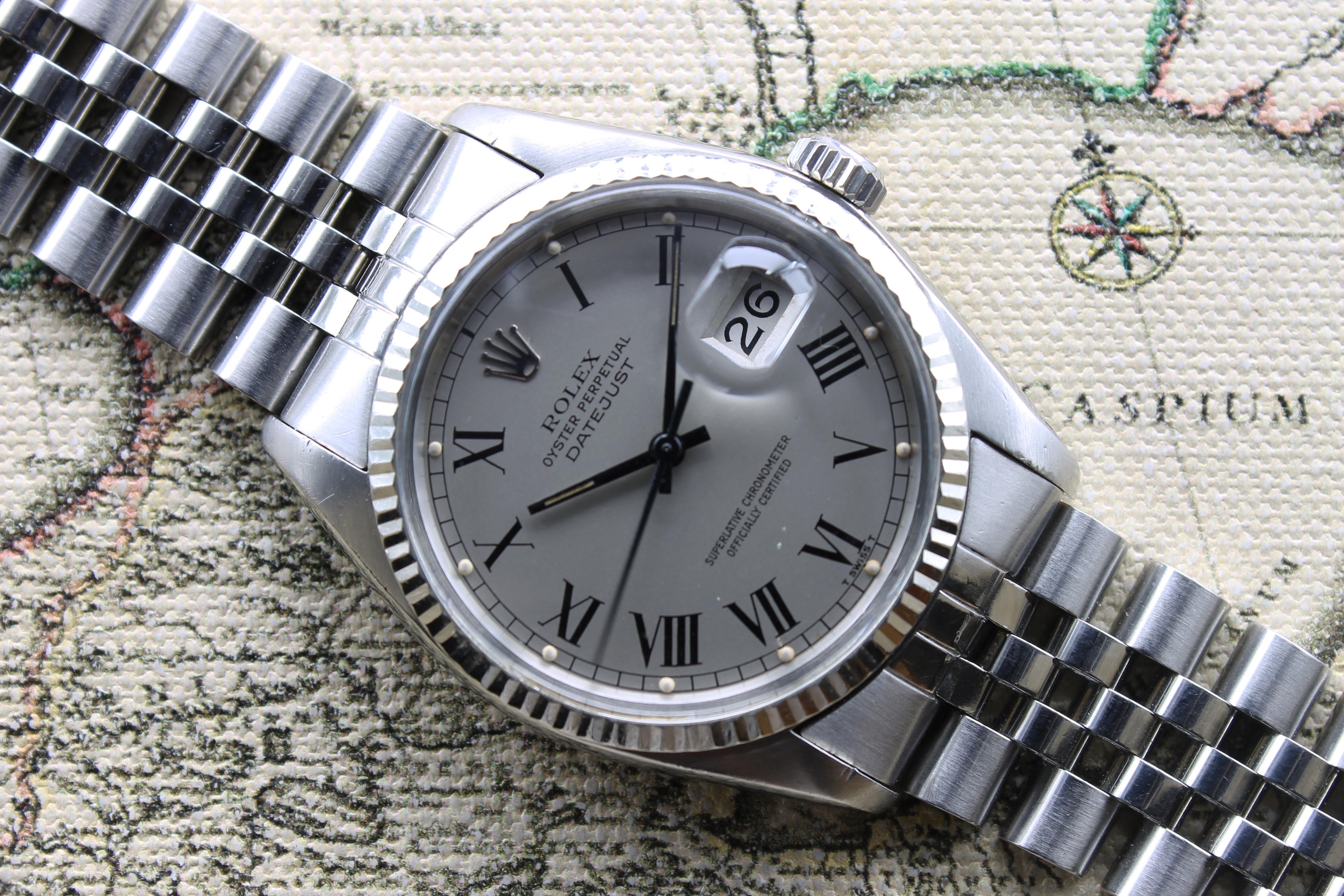 Rolex Oyster Perpetual Datejust St/WG Ref. 16014 Year 1978 (with Certificate)