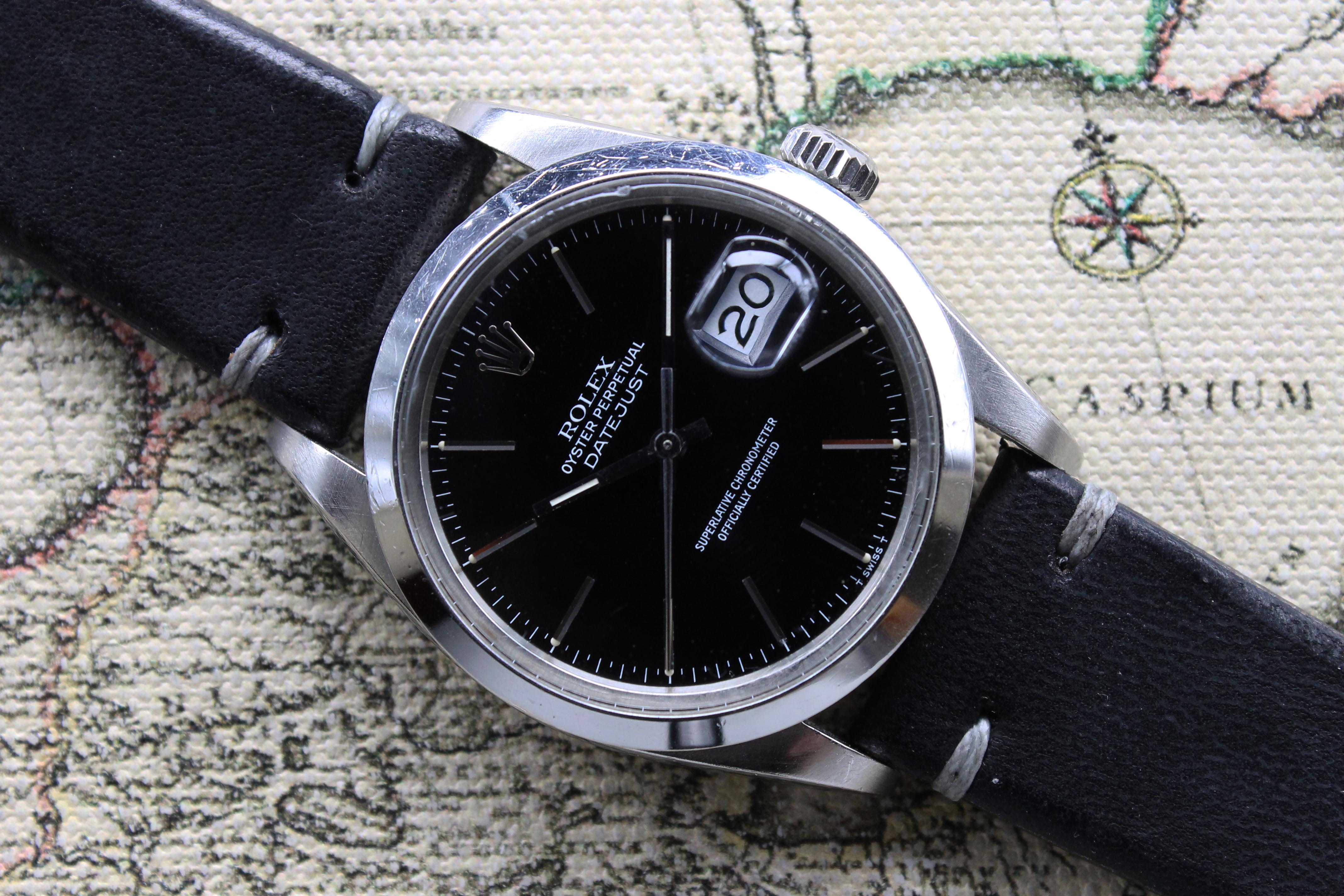 1982 Rolex Datejust Black Dial Ref. 16000