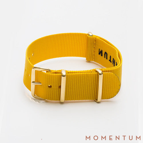 Nato Strap Yellow - Momentum Dubai