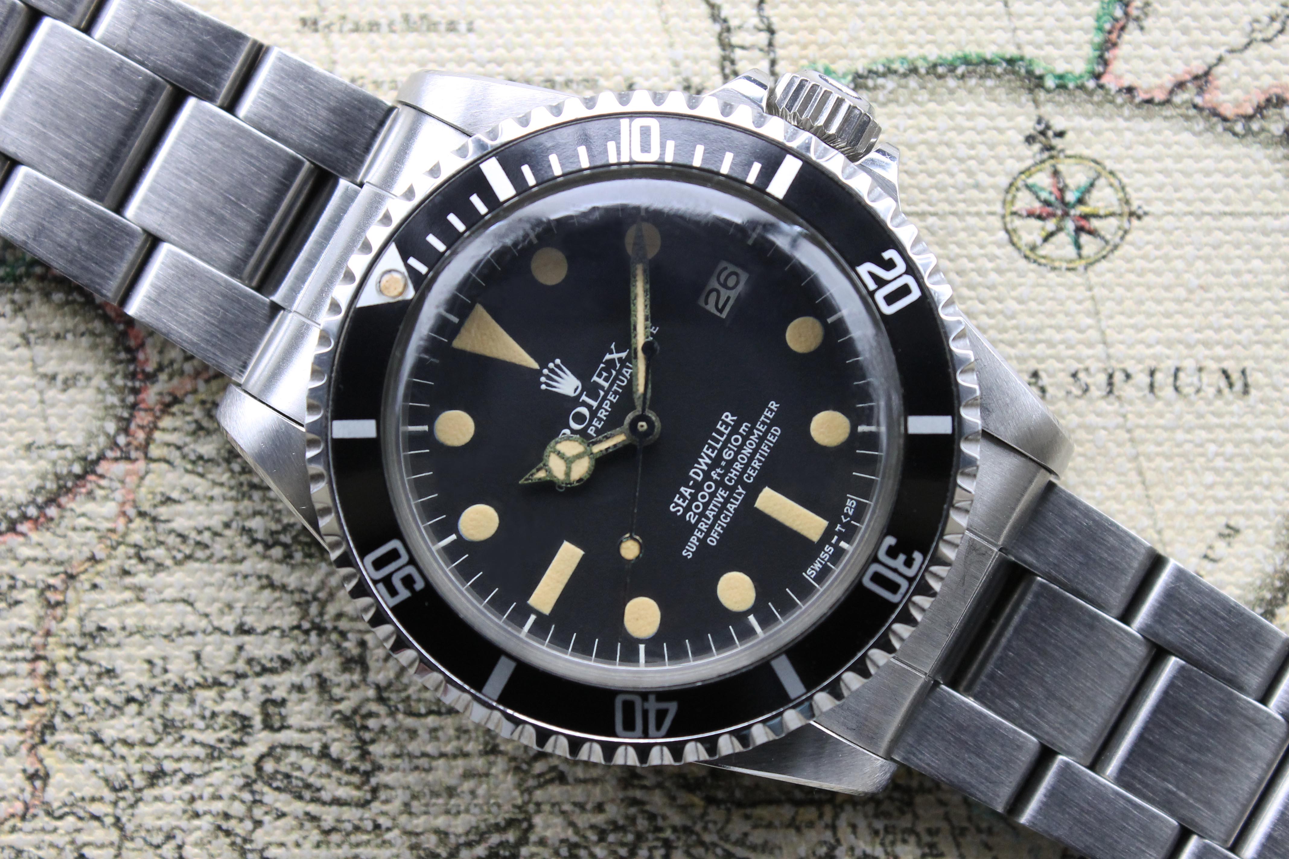 1978 Rolex Sea Dweller Great White Unpolished, like new Ref. 1665 (Full Set with Invoice)