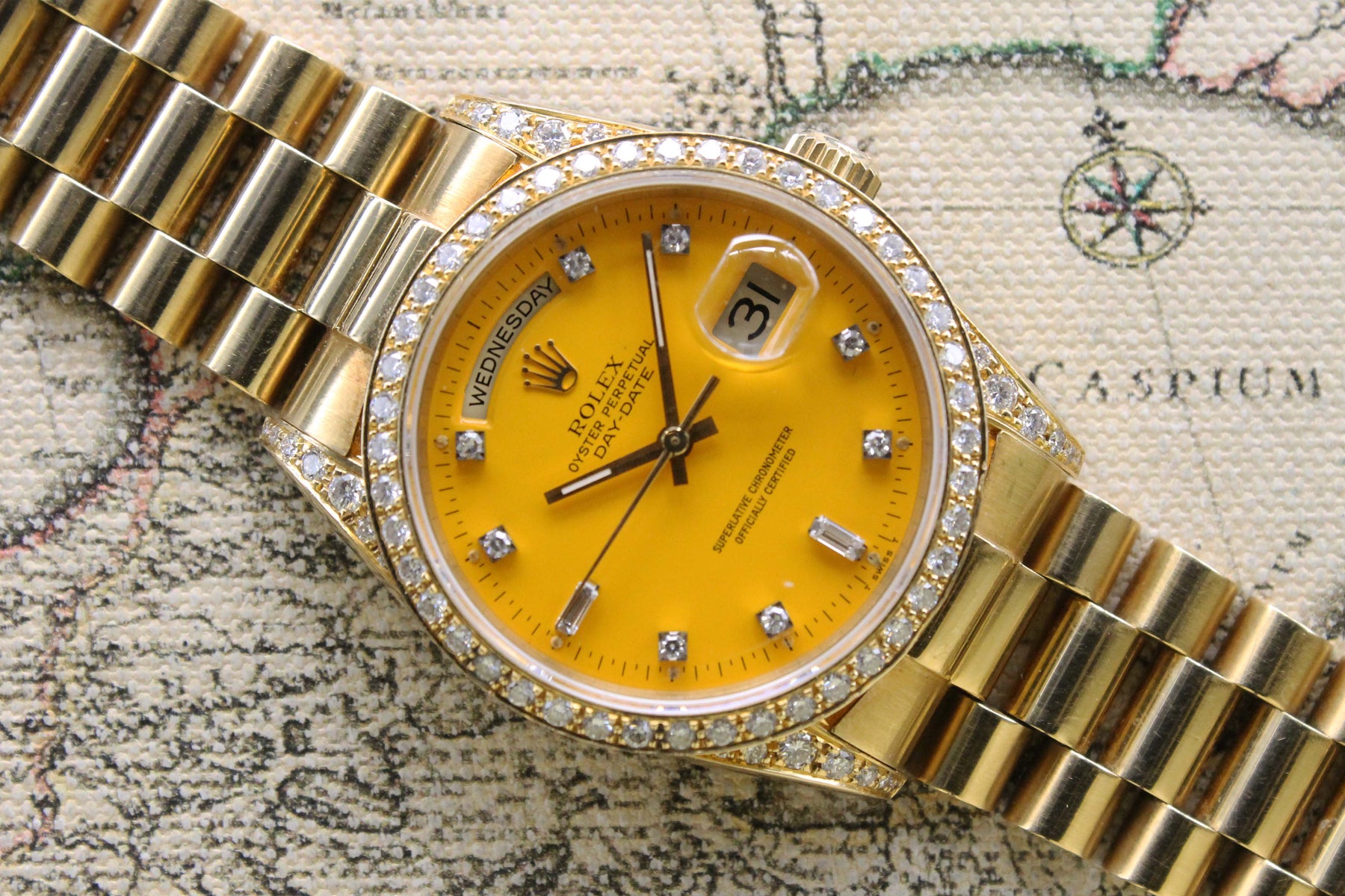 1988 Rolex Day Date 'Yellow Cab' Stella Ref. 18388