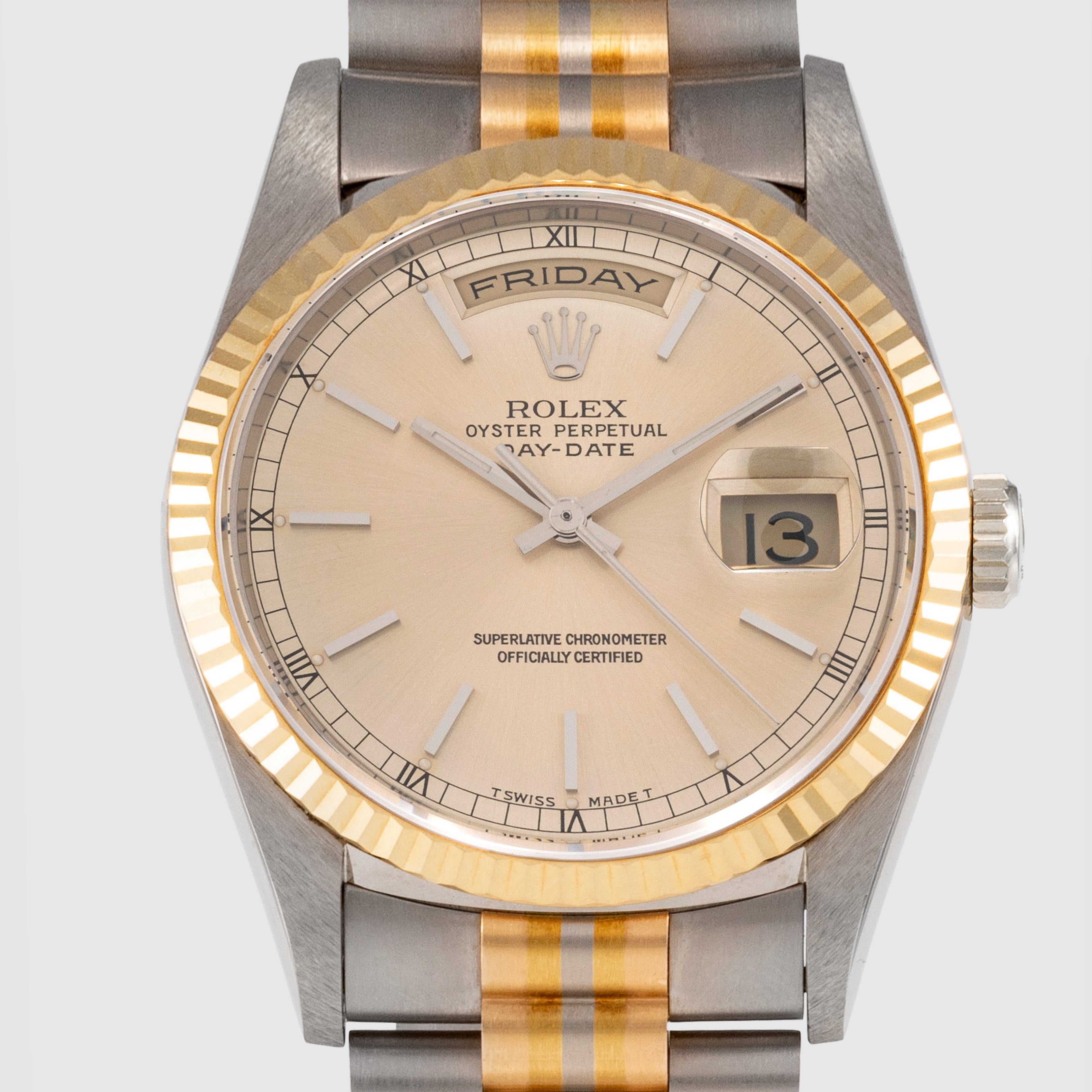 1993 Rolex Day Date Tridor Ref. 18239B  (with Papers & RSC)