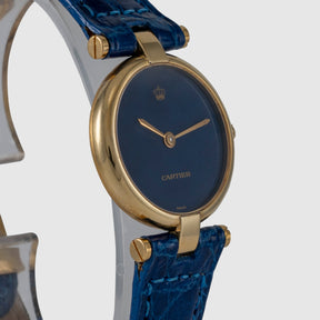 Cartier Vermeil Blue Dial Crown of Jordan Ref. 18 062367