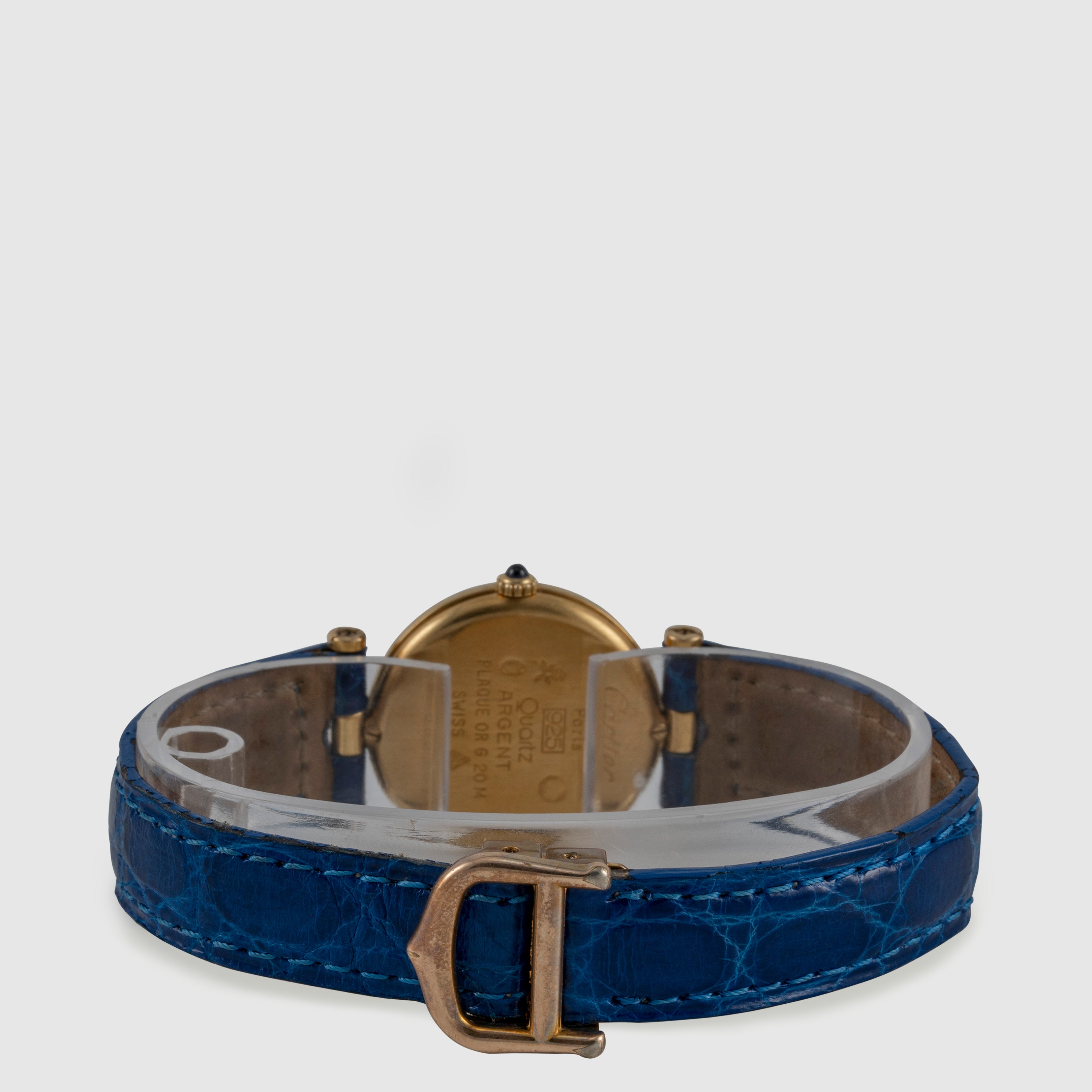 Cartier Vermeil Blue Dial Crown of Jordan Ref. 18 062367