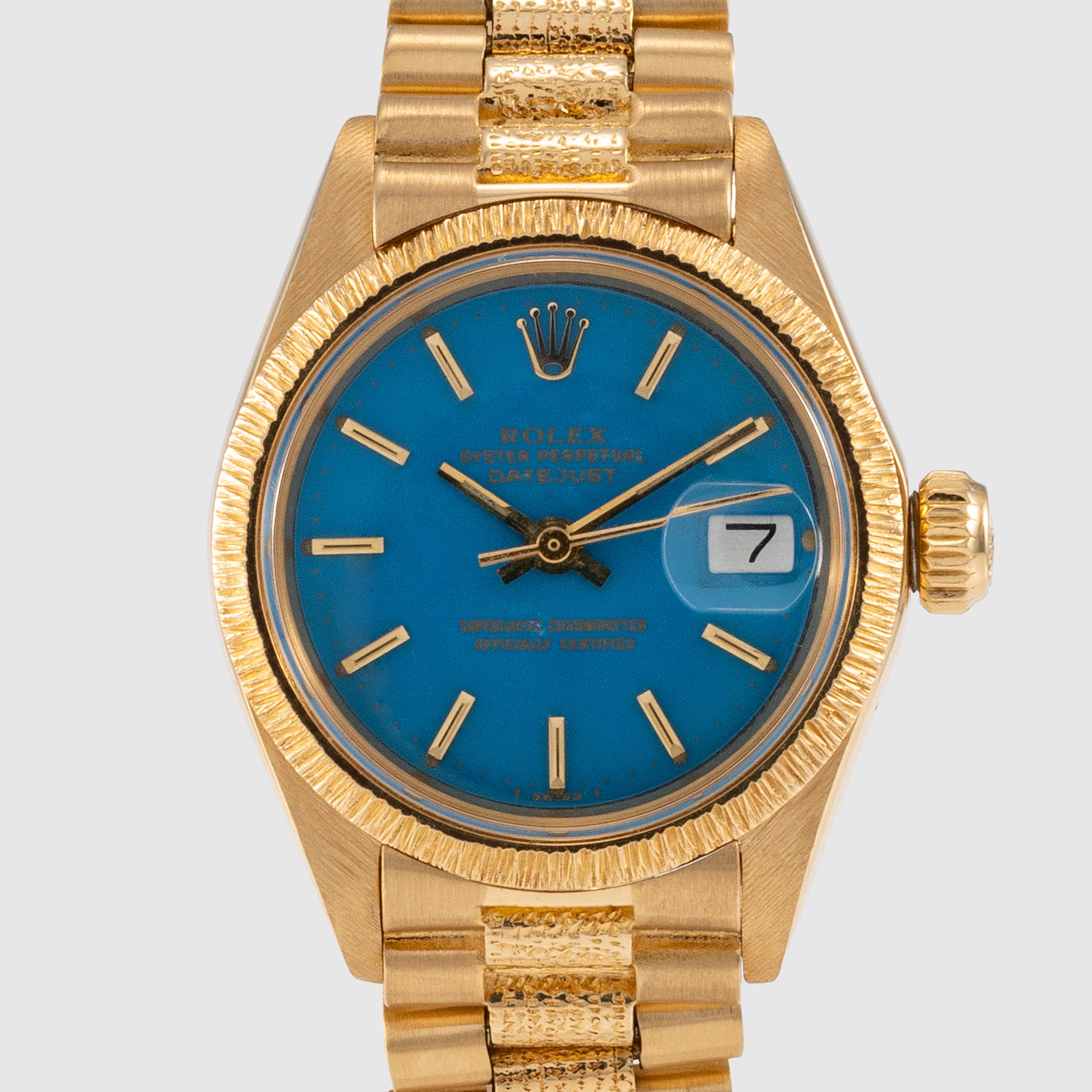 1972 Rolex Datejust Turquoise Stella Dial Ref. 6927