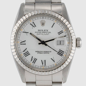 1982 Rolex Datejust White Buckley Dial Ref. 16000