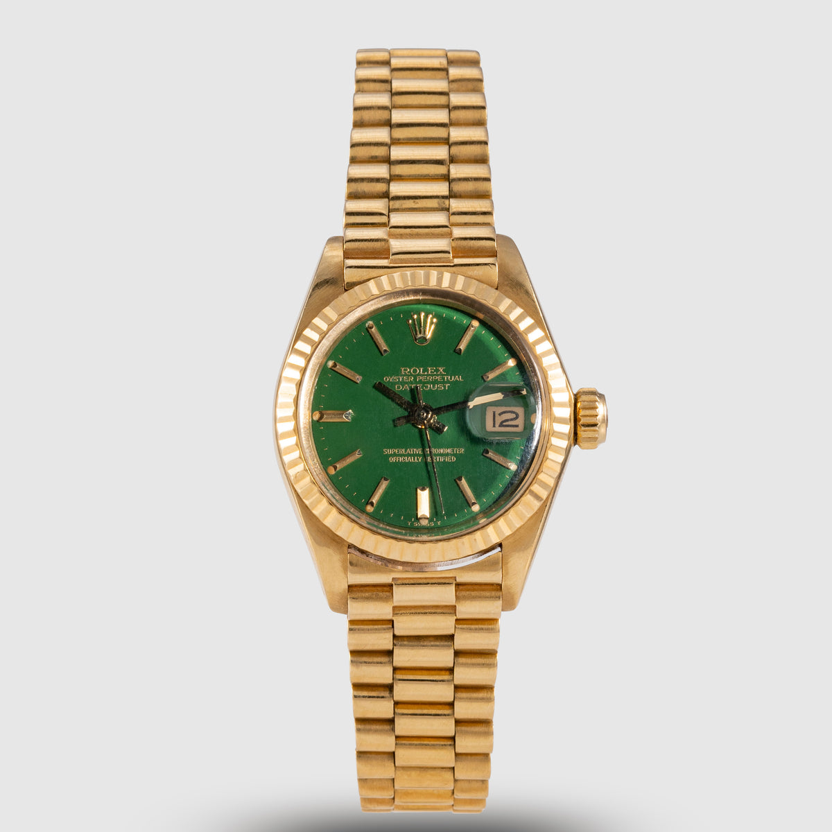 1979 Rolex Datejust Green Stella Dial Ref. 6917