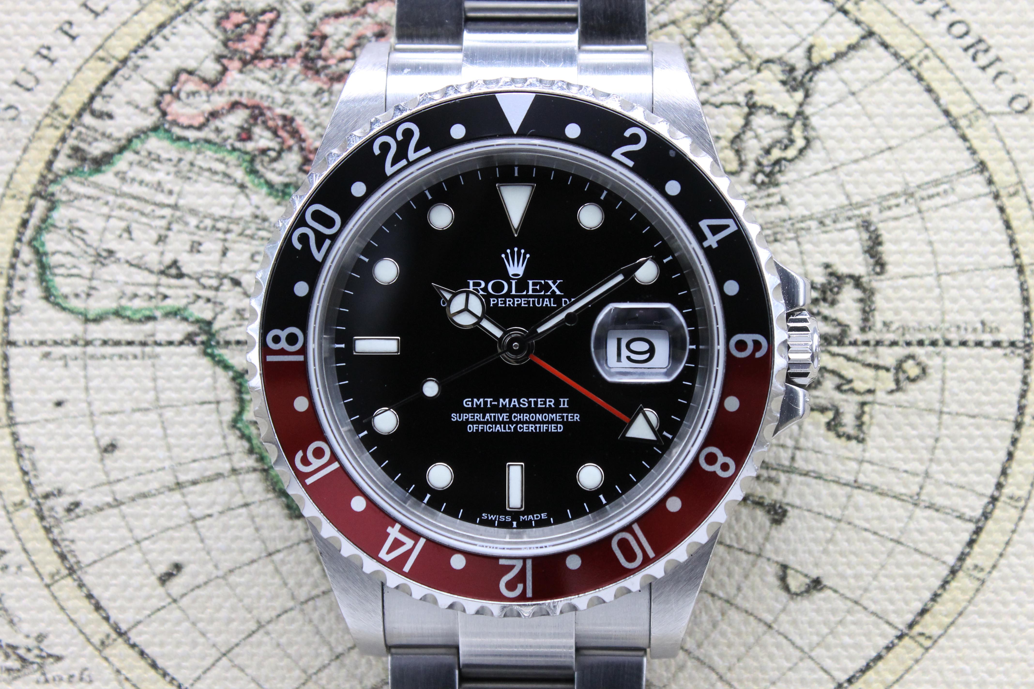 2004 Rolex GMT Master II Coke Ref. 16710 (Full Set)