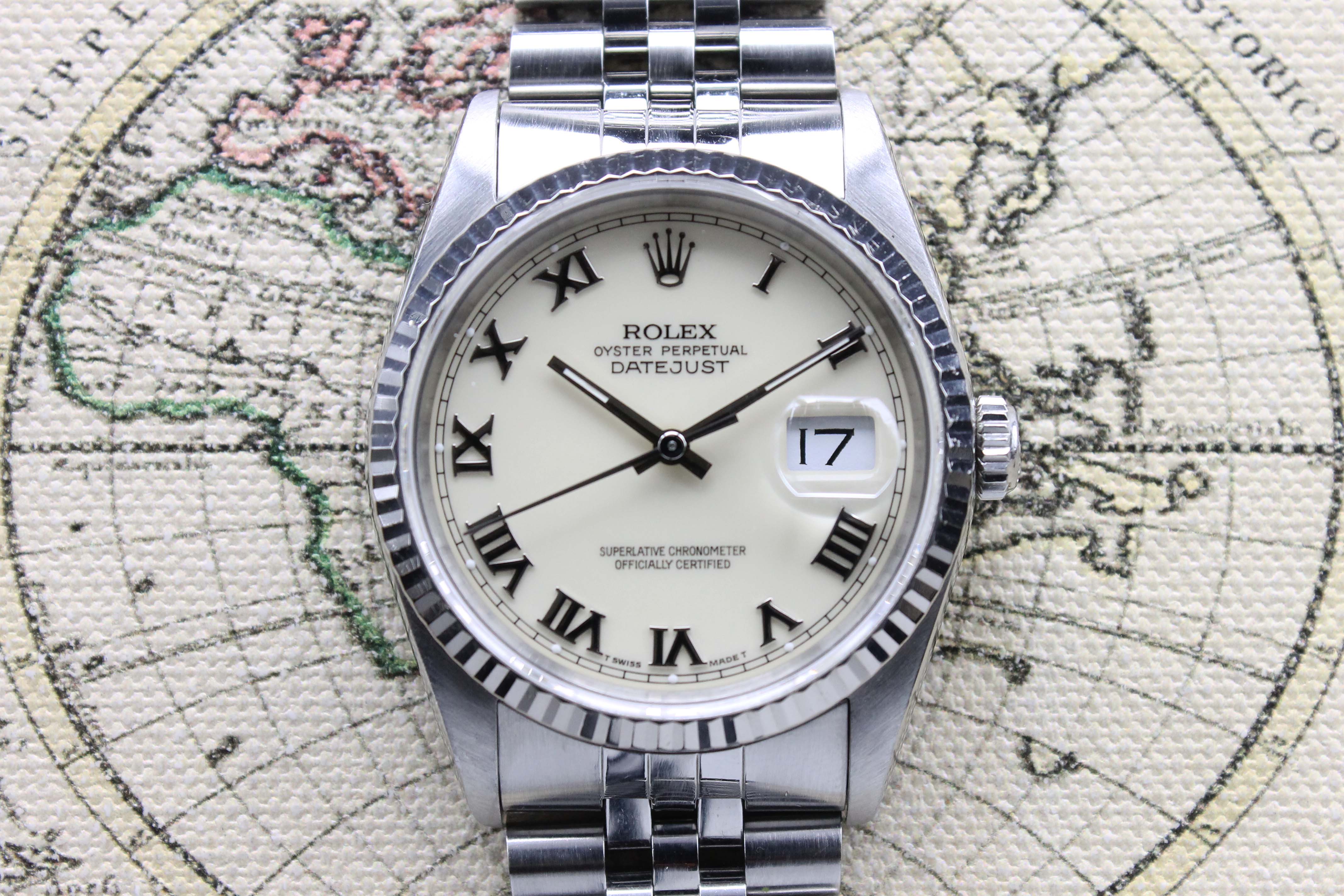 1990 Rolex Datejust St/WG Cream Dial Ref. 16234