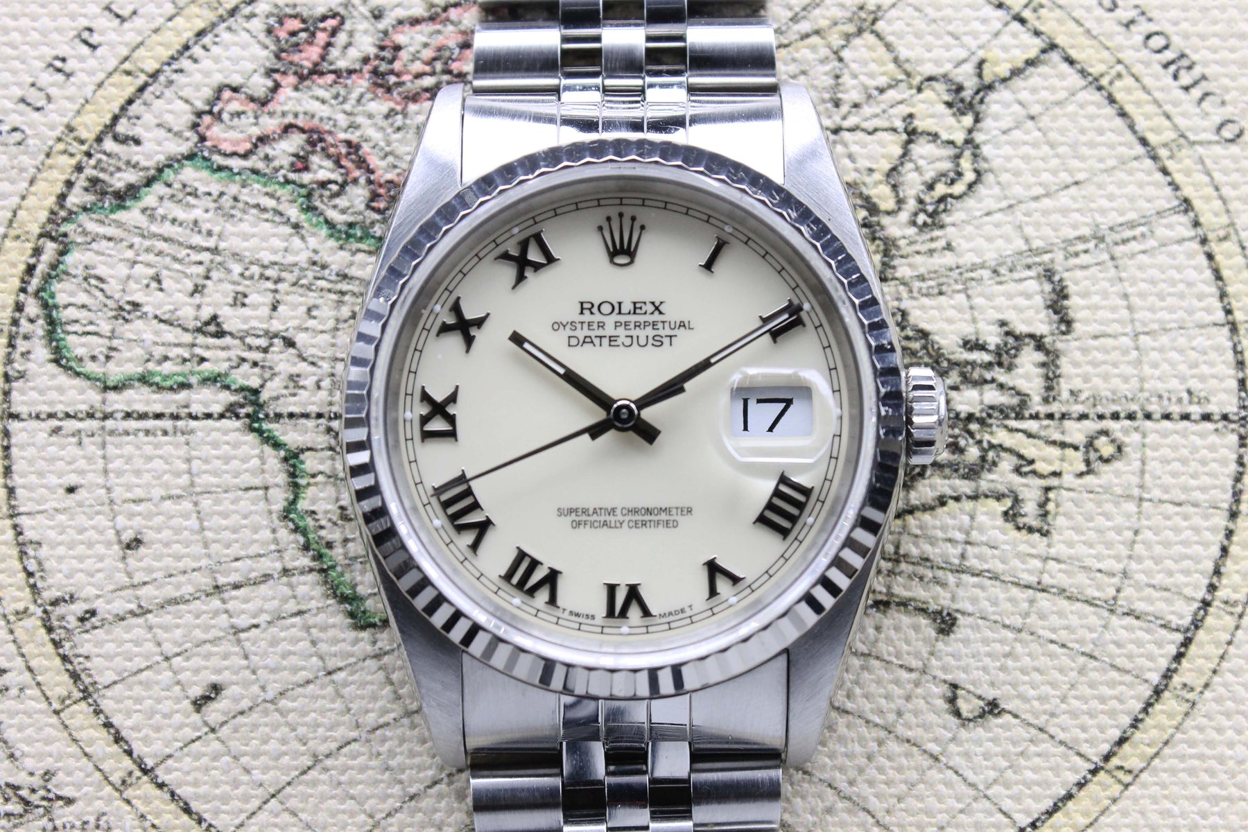 1990 Rolex Datejust St/WG Cream Dial Ref. 16234