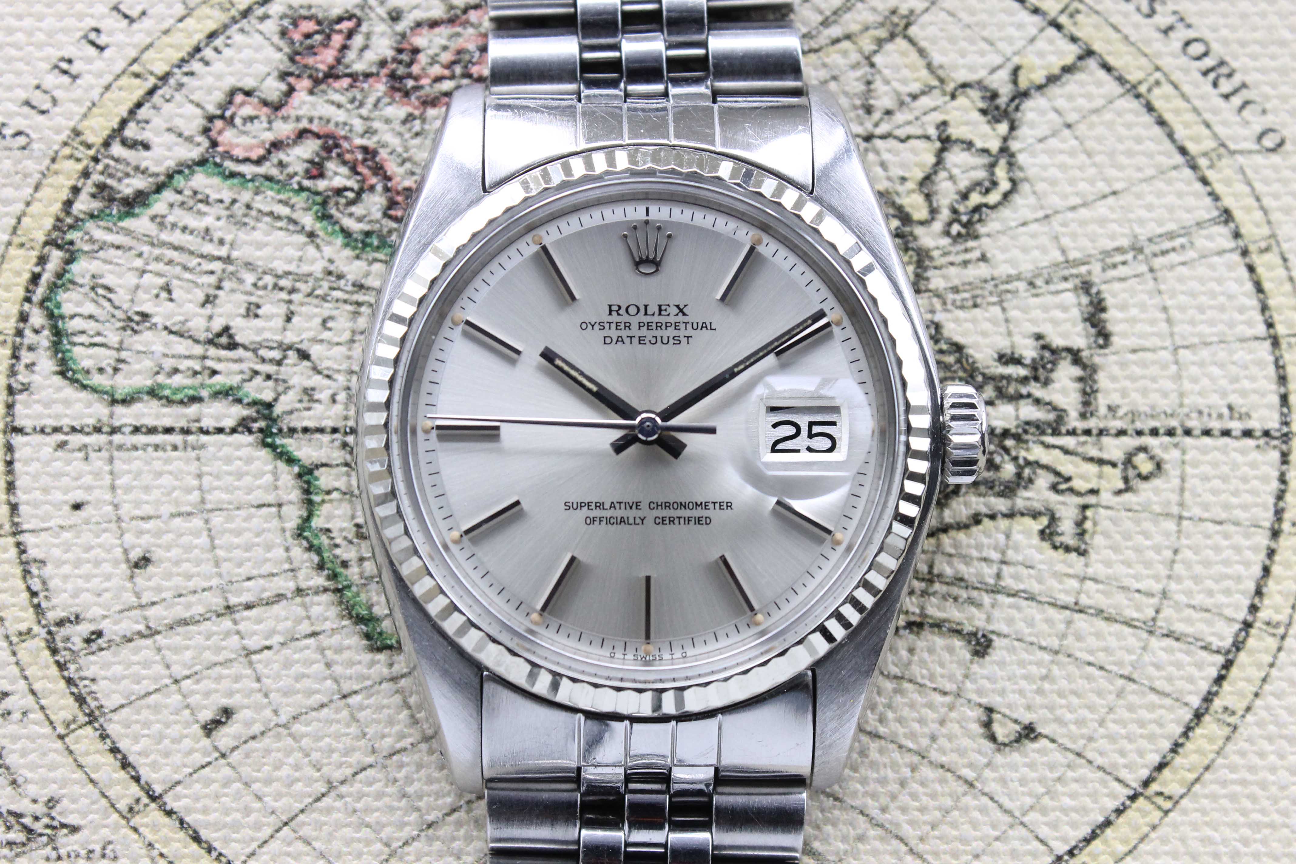 1978 Rolex Datejust Sliver Dial Ref. 1601