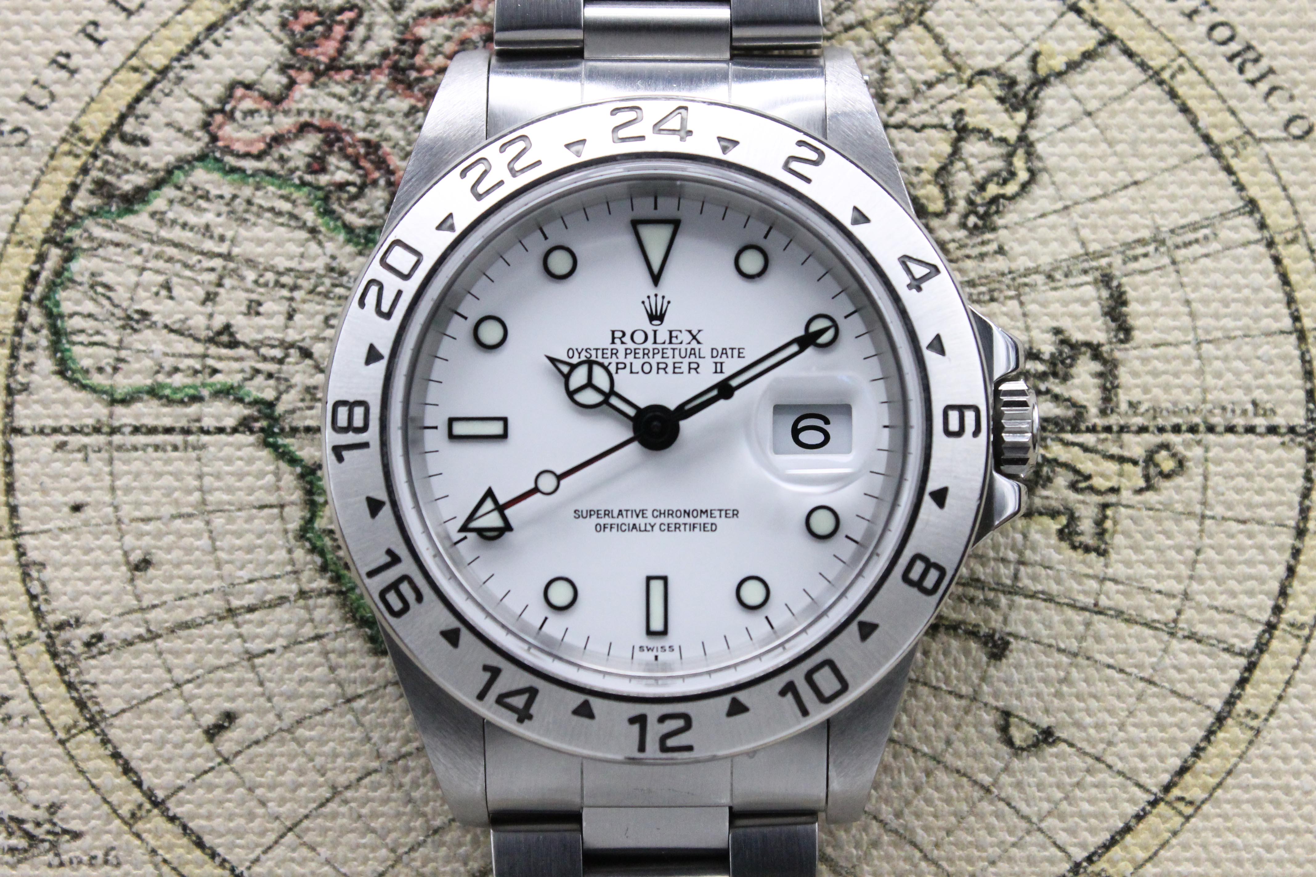 1999 Rolex Explorer II White 'Swiss' Dial Ref. 16570