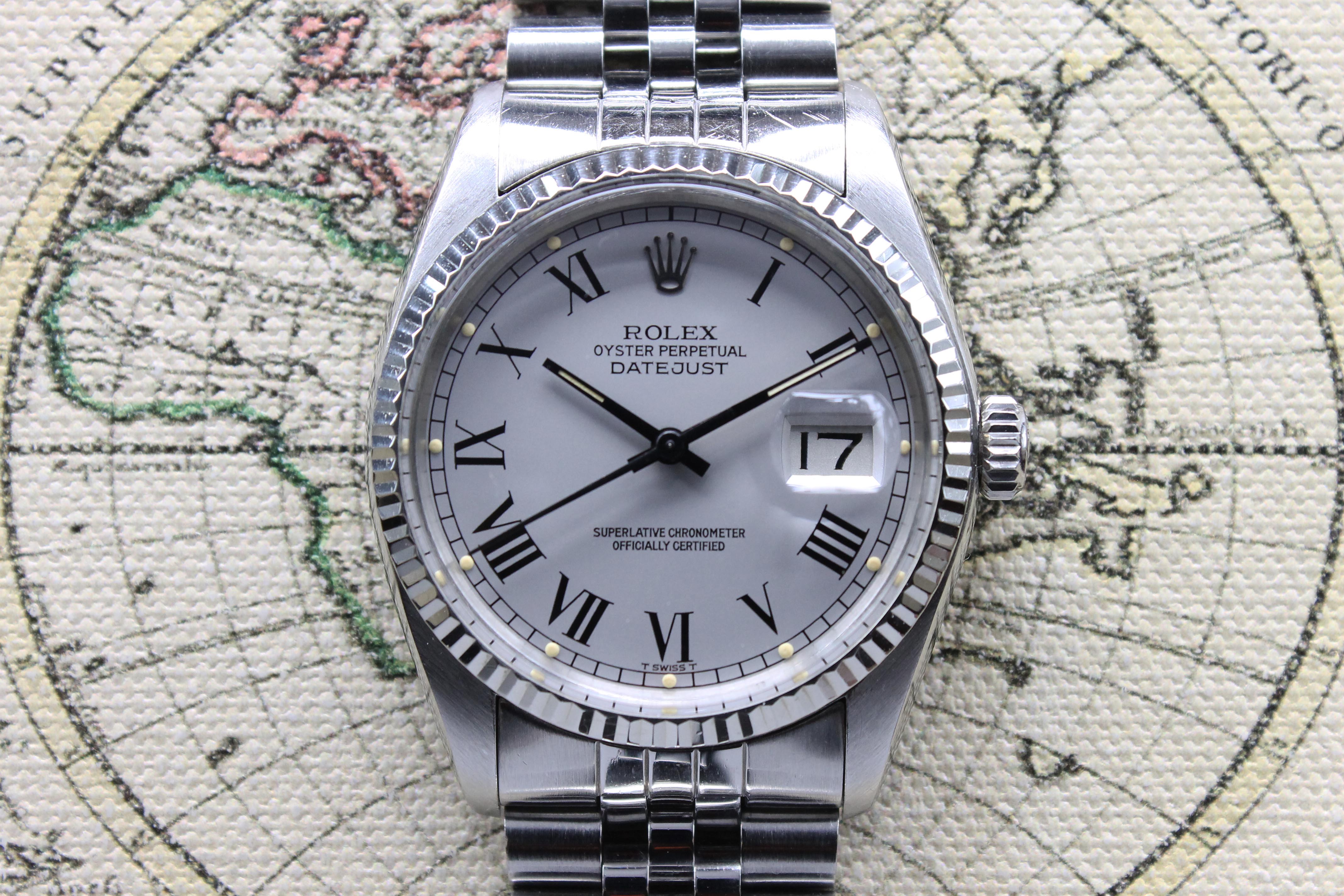 1977 Rolex Datejust Light Grey Buckley Dial Ref. 16014