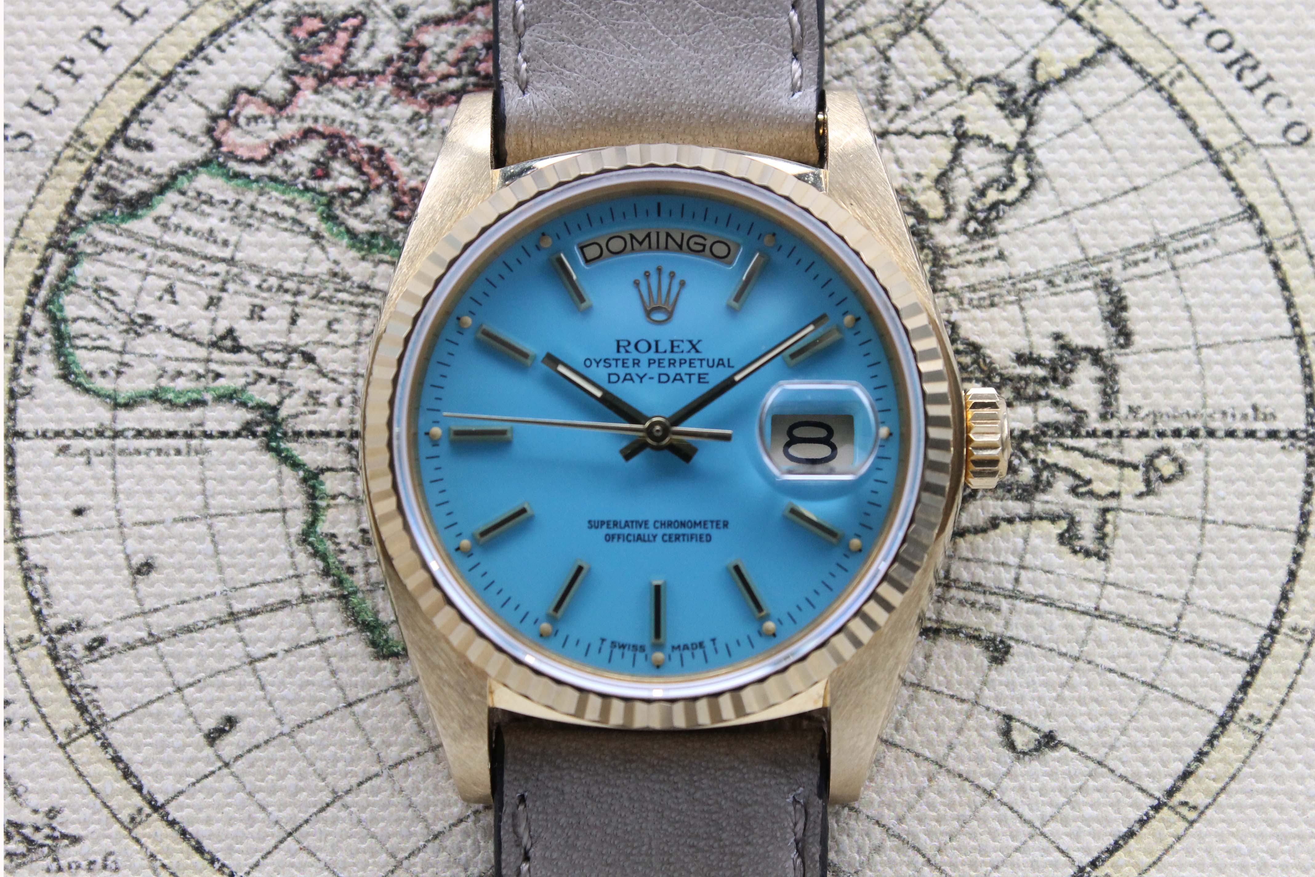 1979 Rolex Day Date Stella Turquoise Ref. 18038