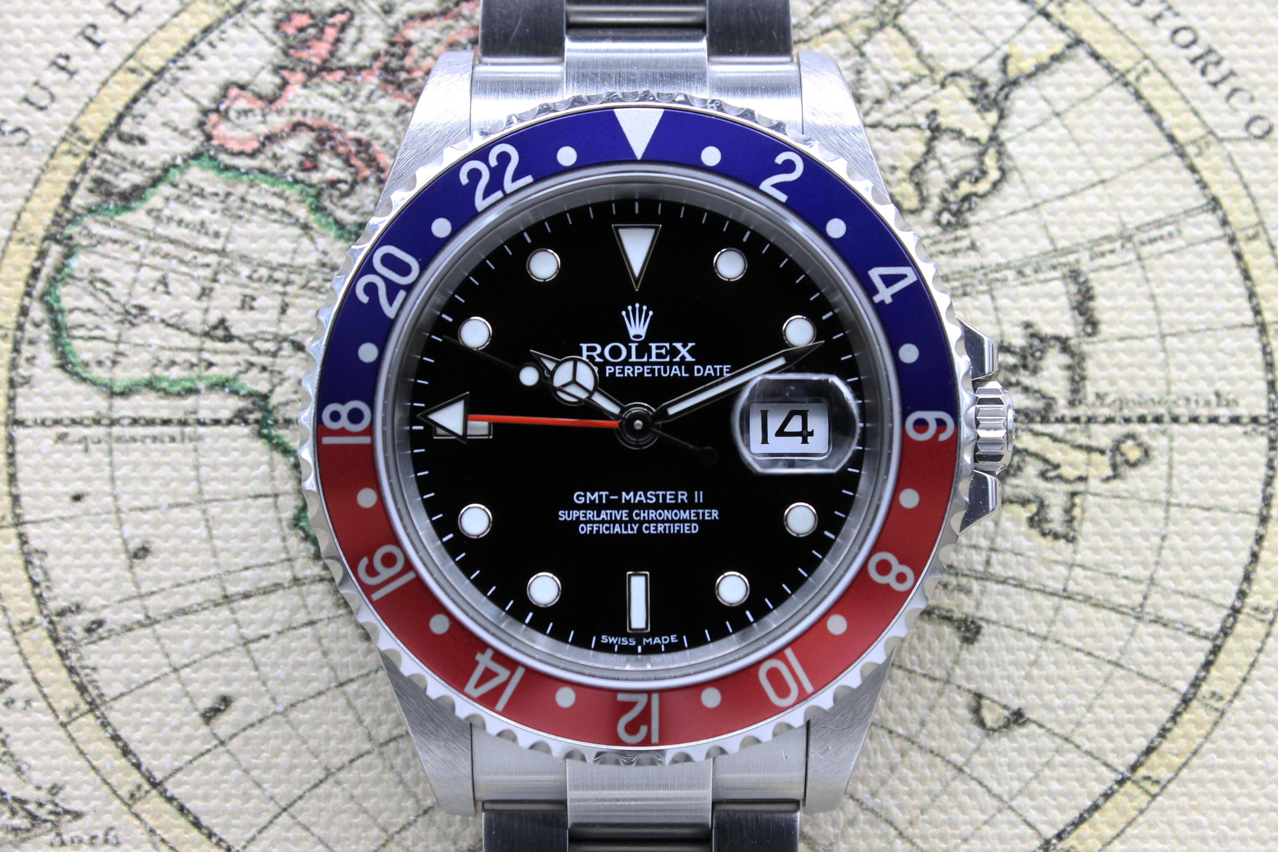 2008 Rolex GMT Master II - Stick Dial 3186 Ref. 16710B (Full Set)