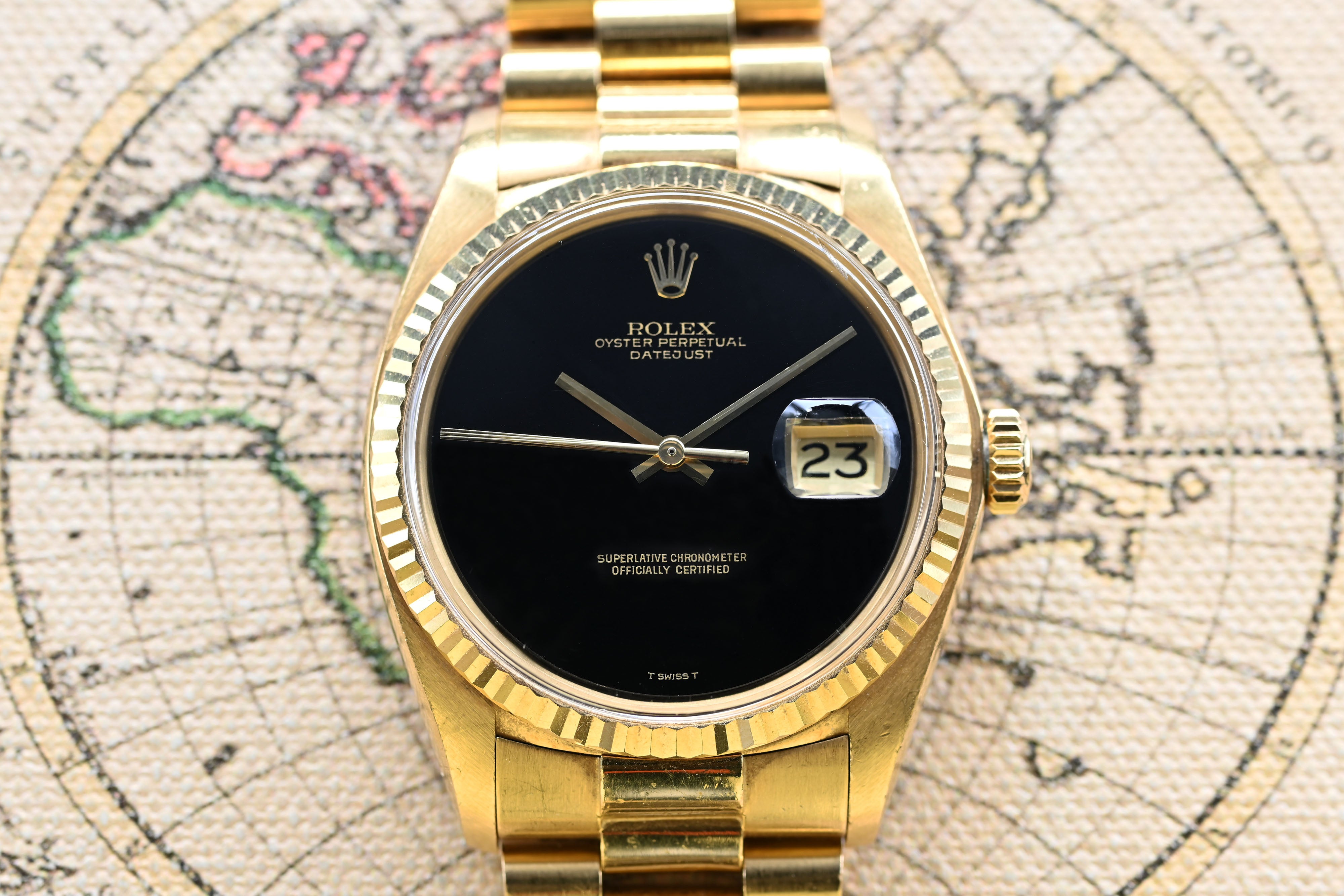 1978 Rolex Datejust Onyx Dial Ref. 1601