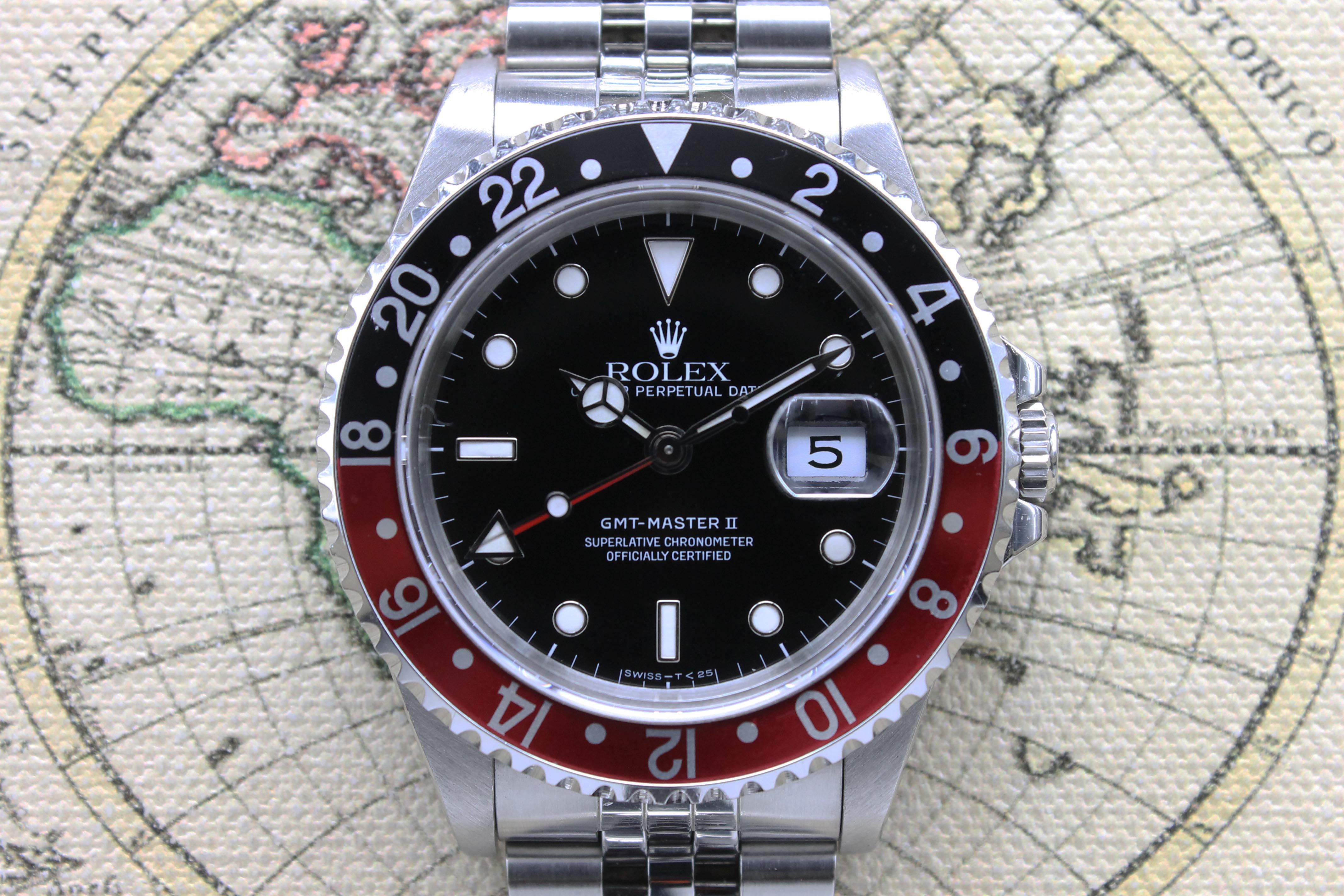 1991 Rolex GMT Master Coke Tritium Dial Ref. 16710 (Full Set)