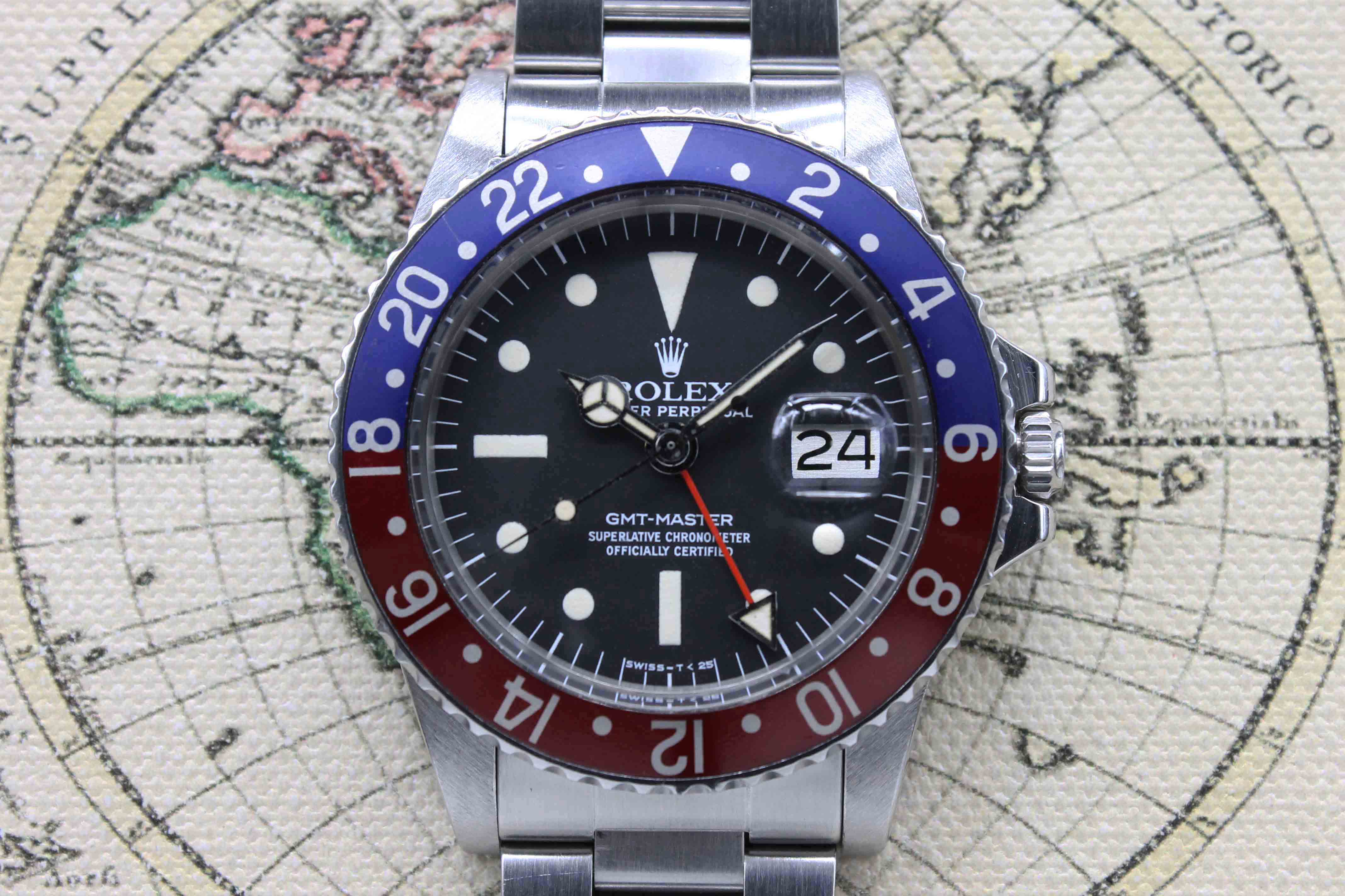 1978 Rolex GMT Master Radial Dial Ref.  1675 (with RSC Papers)