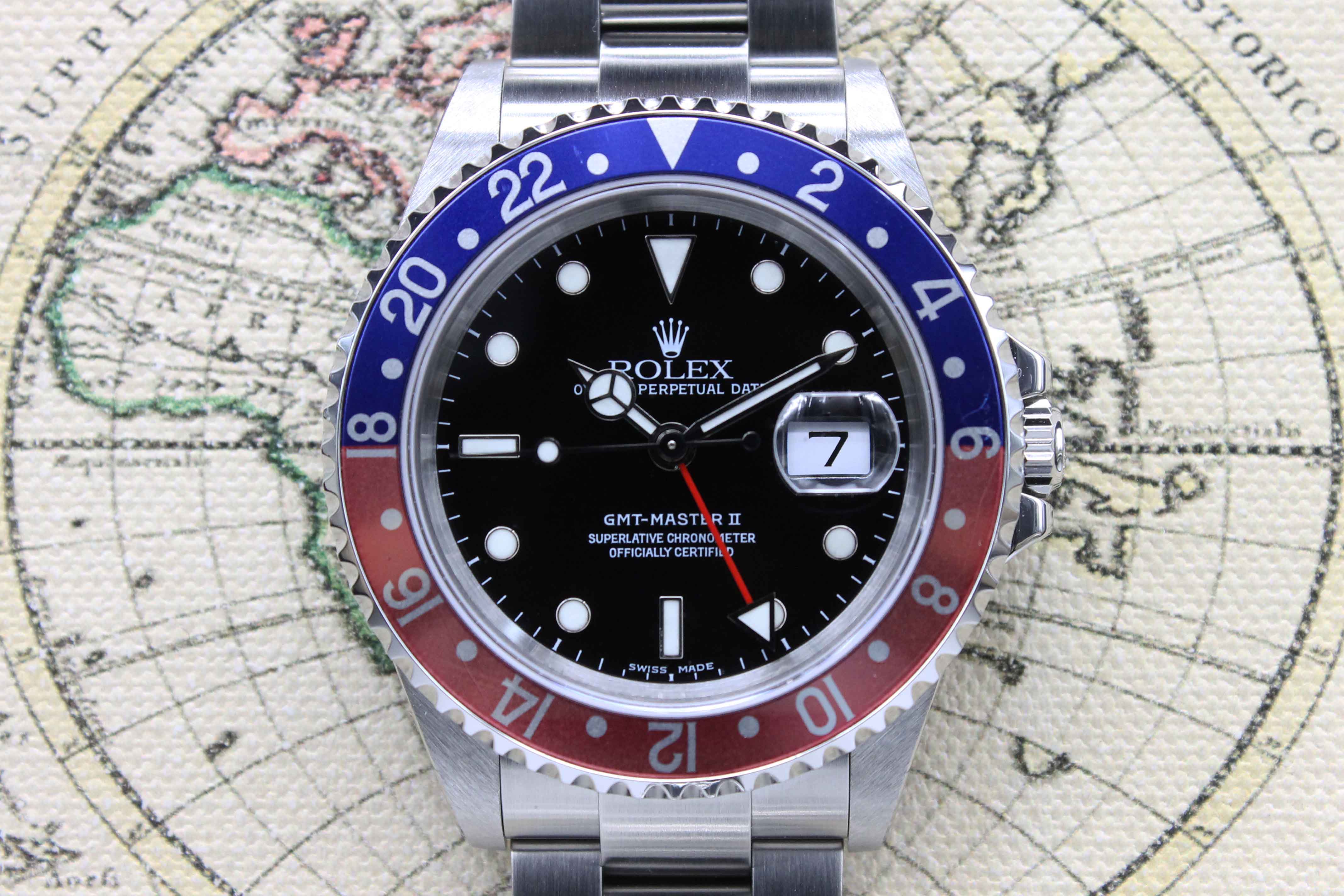 2001 Rolex GMT Master II Pepsi Ref.  16710 (Full Set)