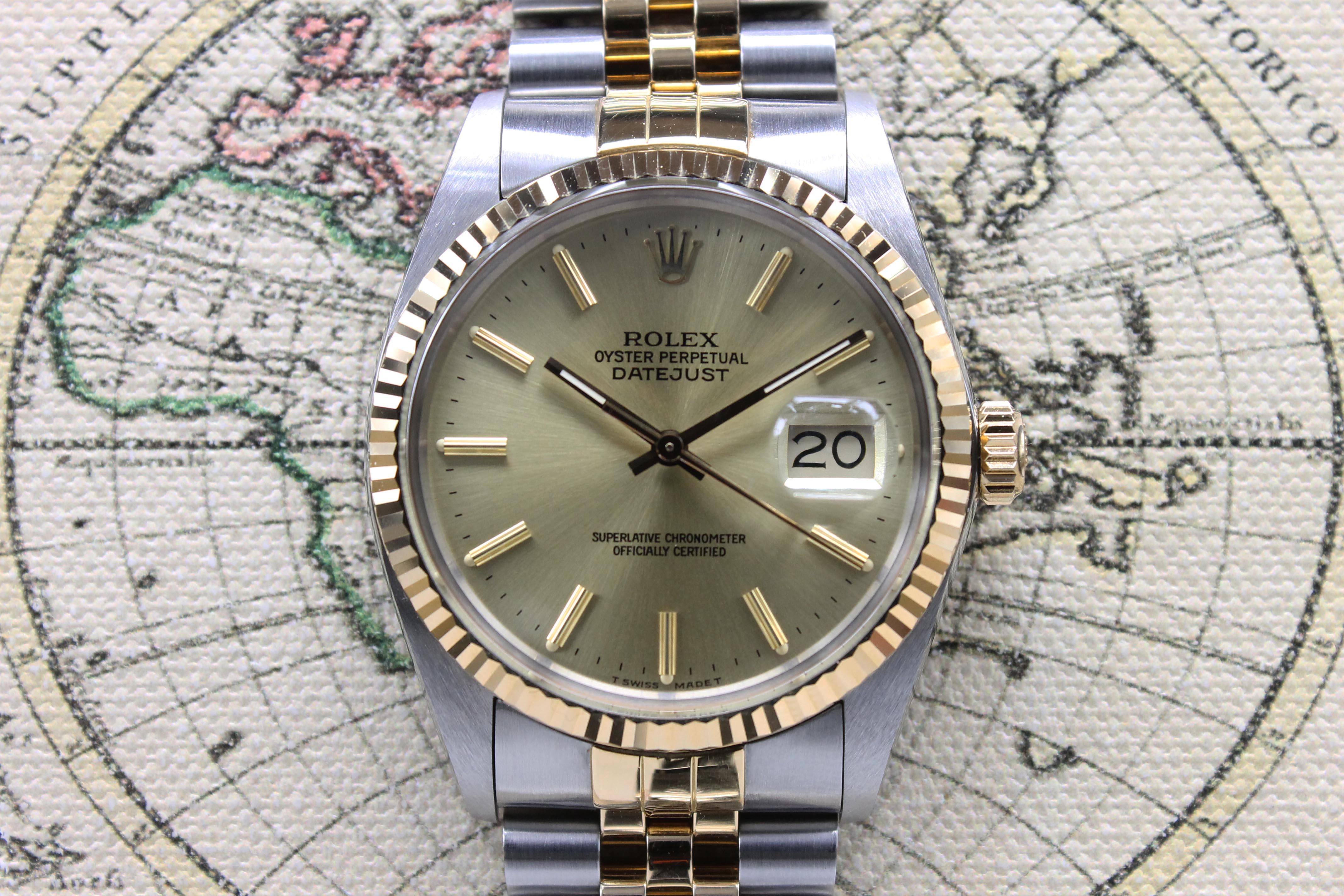 1985 Rolex Datejust St/G NOS Ref. 16013 (Full Set)