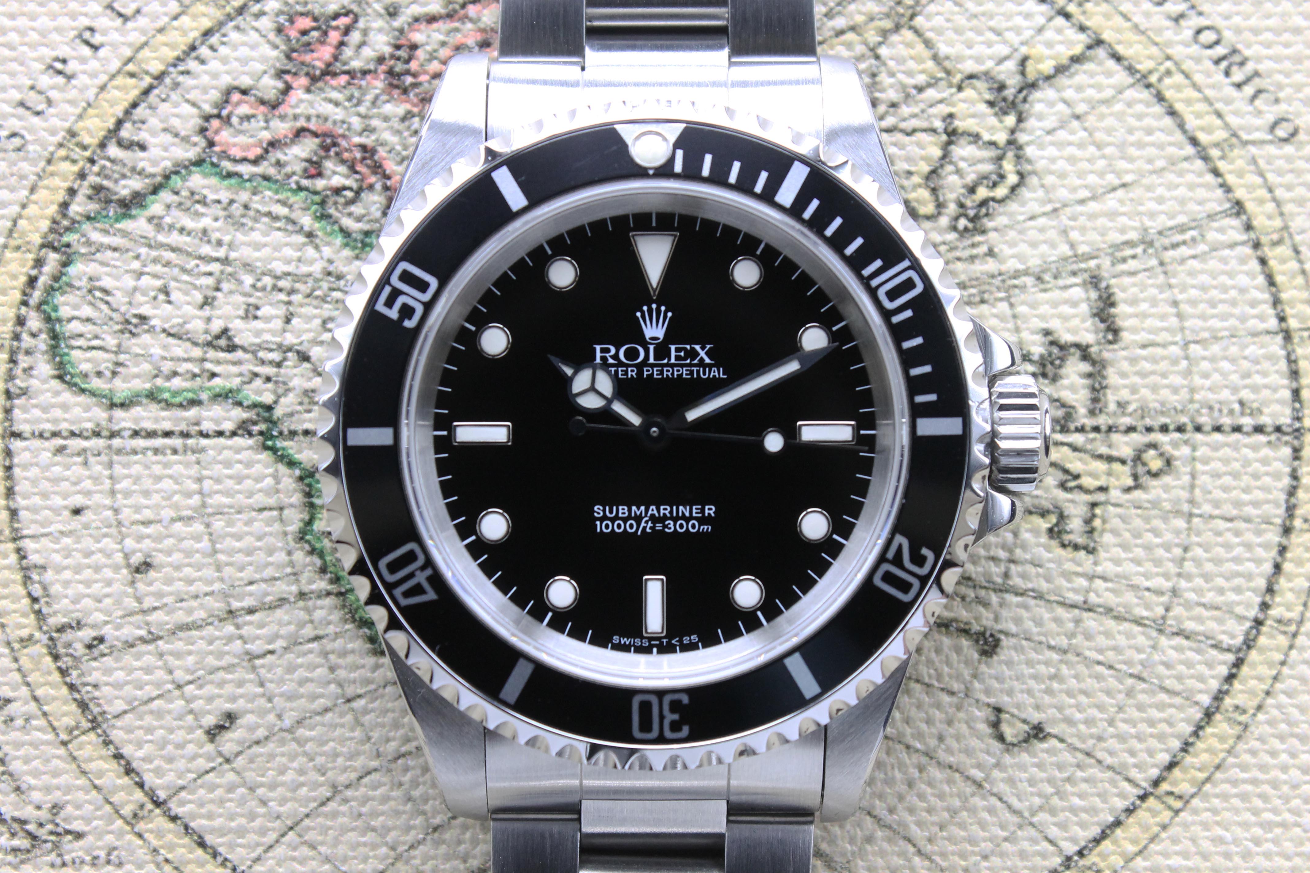 1993 Rolex Submariner Tritium Dial Ref. 14060 (with Box & Papers)