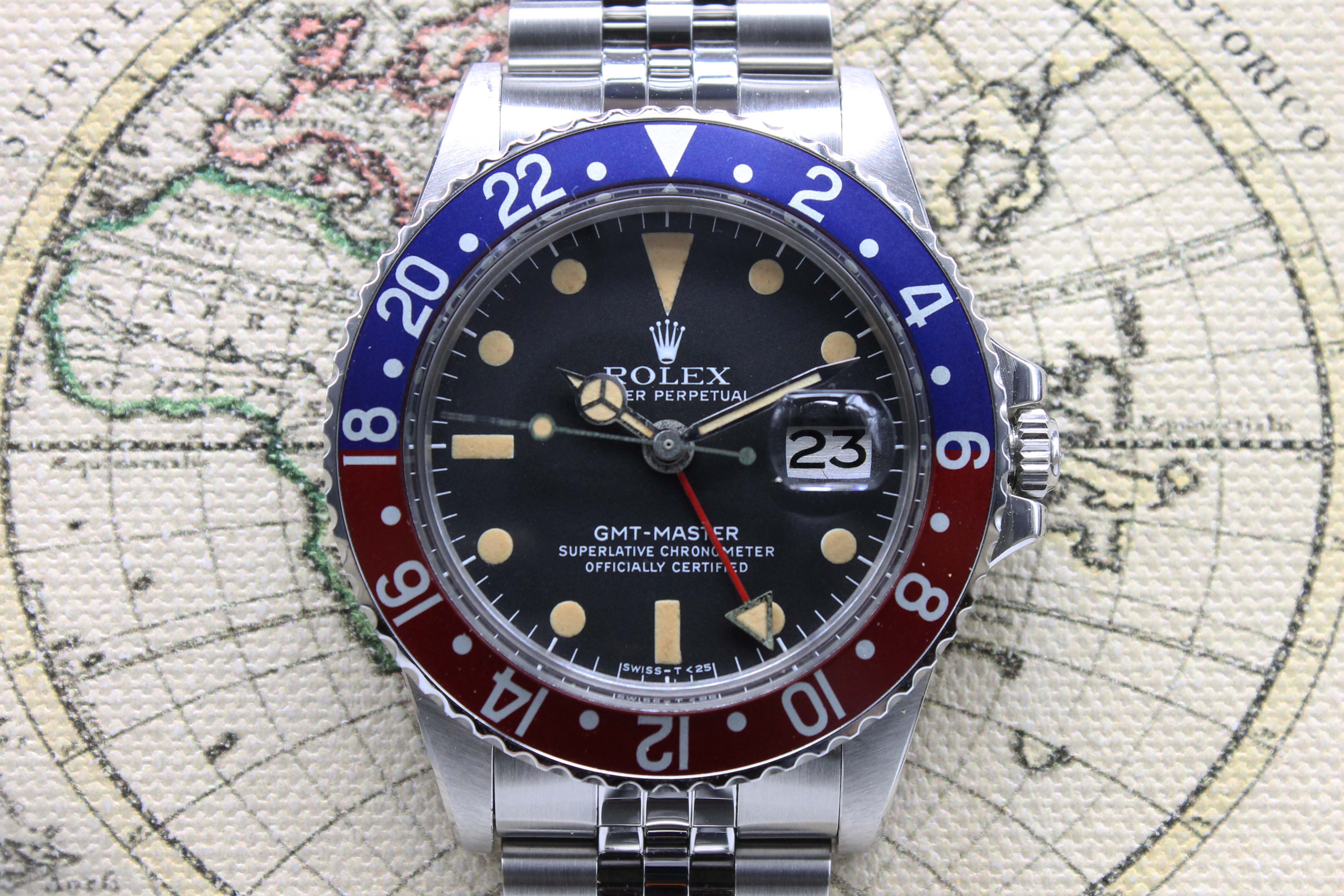 1978 Rolex GMT Master MK5 Maxi Near NOS Ref. 1675