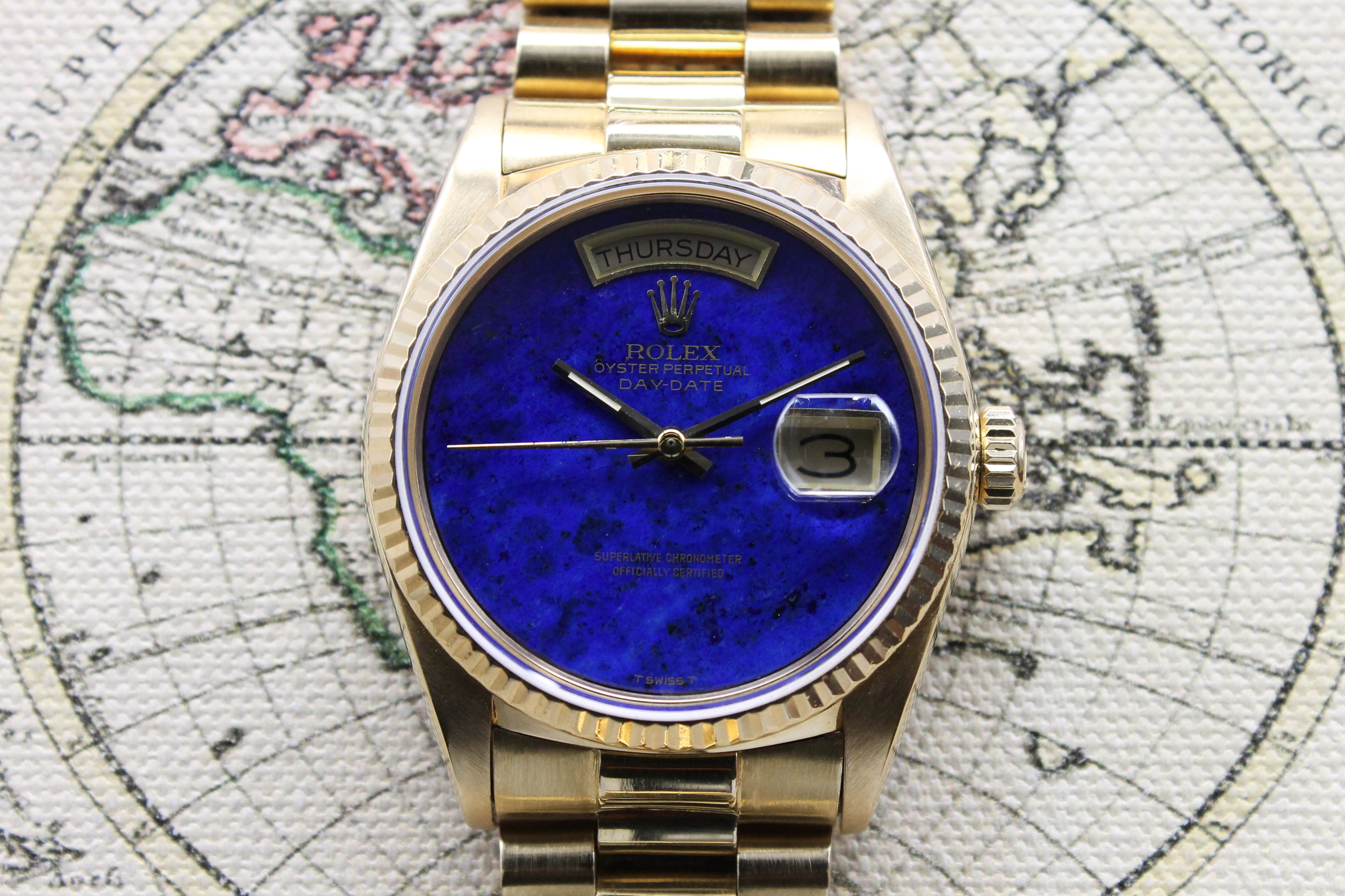 Rolex Day Date Lapis Ref. 18038 Year 1986