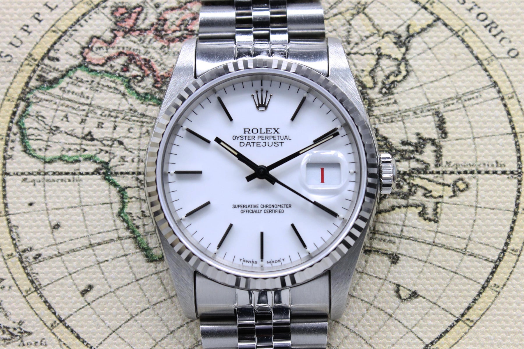 1987 Rolex Datejust Porcelain Ref. 16234